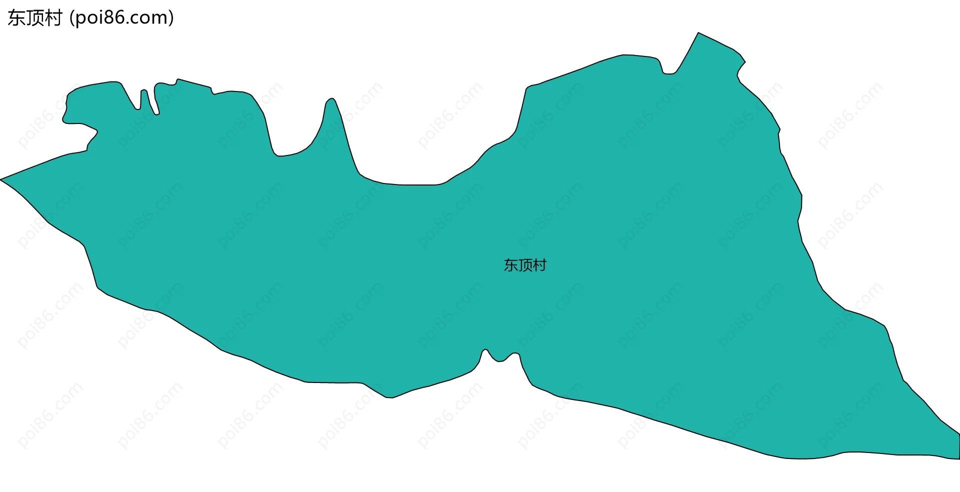 东顶村边界地图