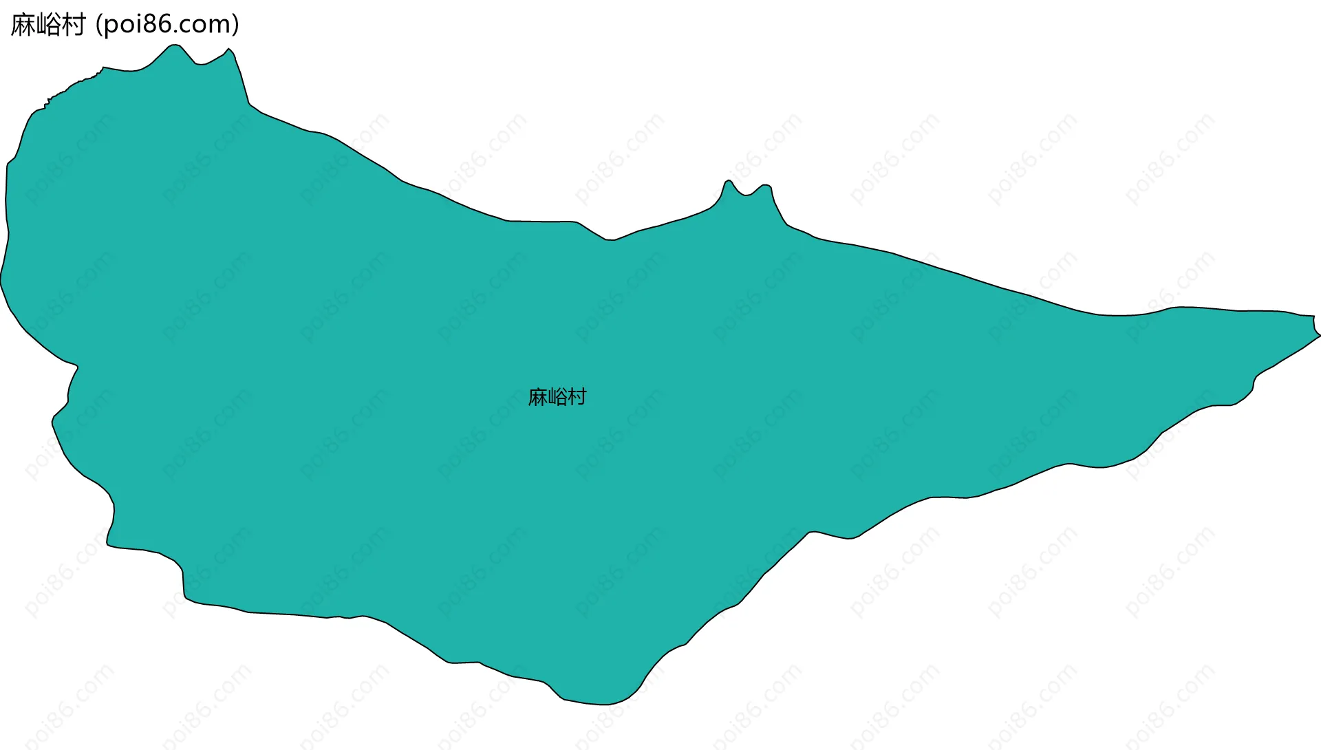 麻峪村边界地图