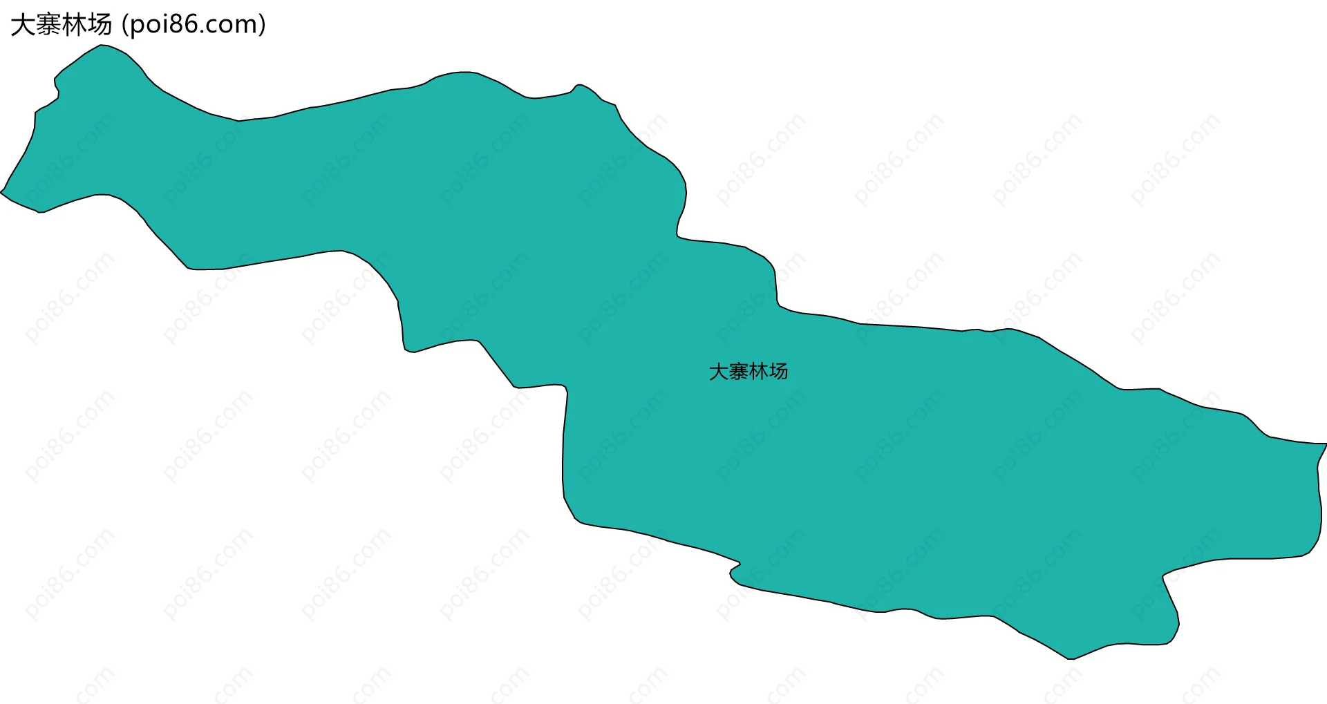 大寨林场边界地图