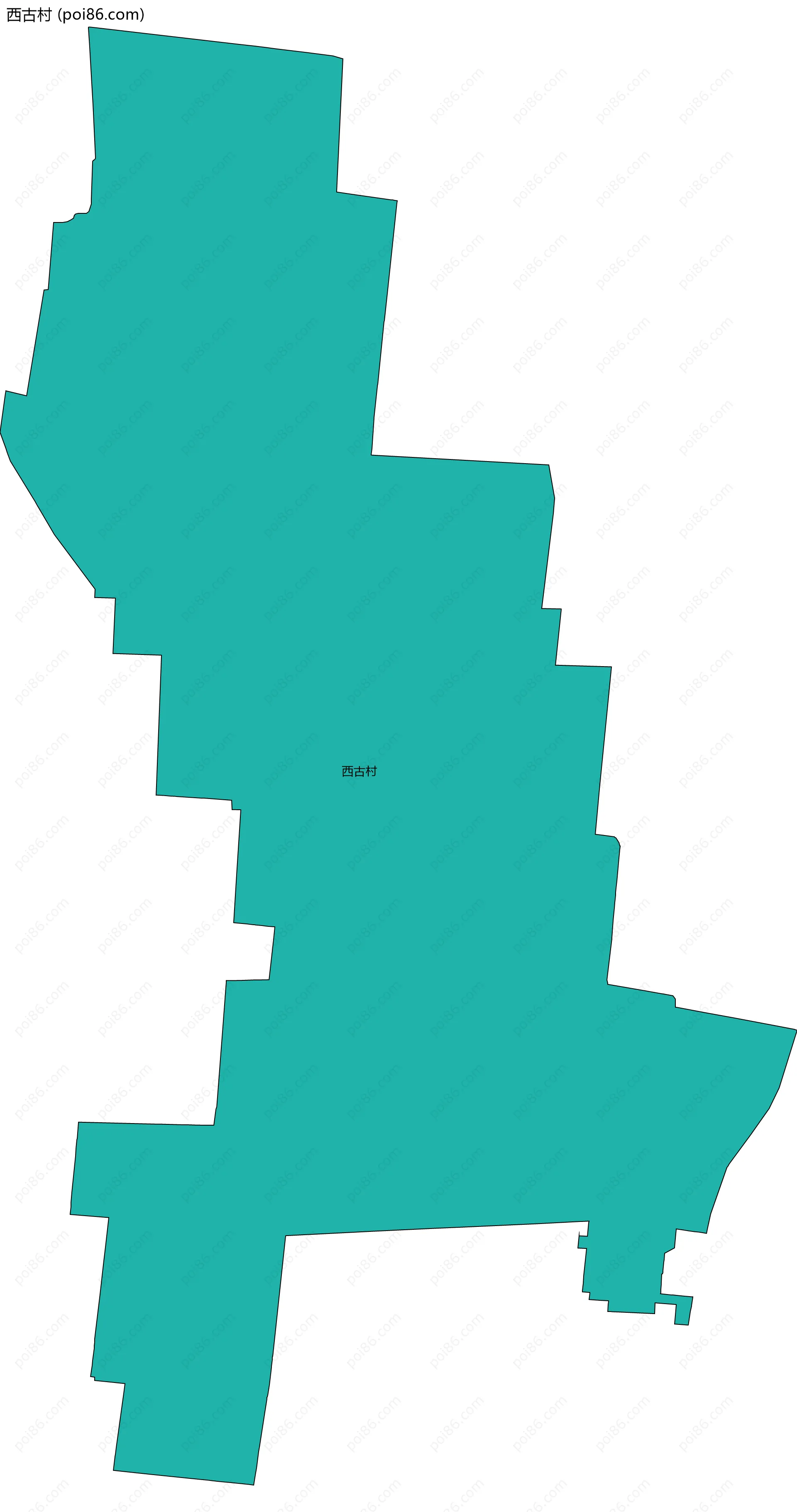 西古村边界地图