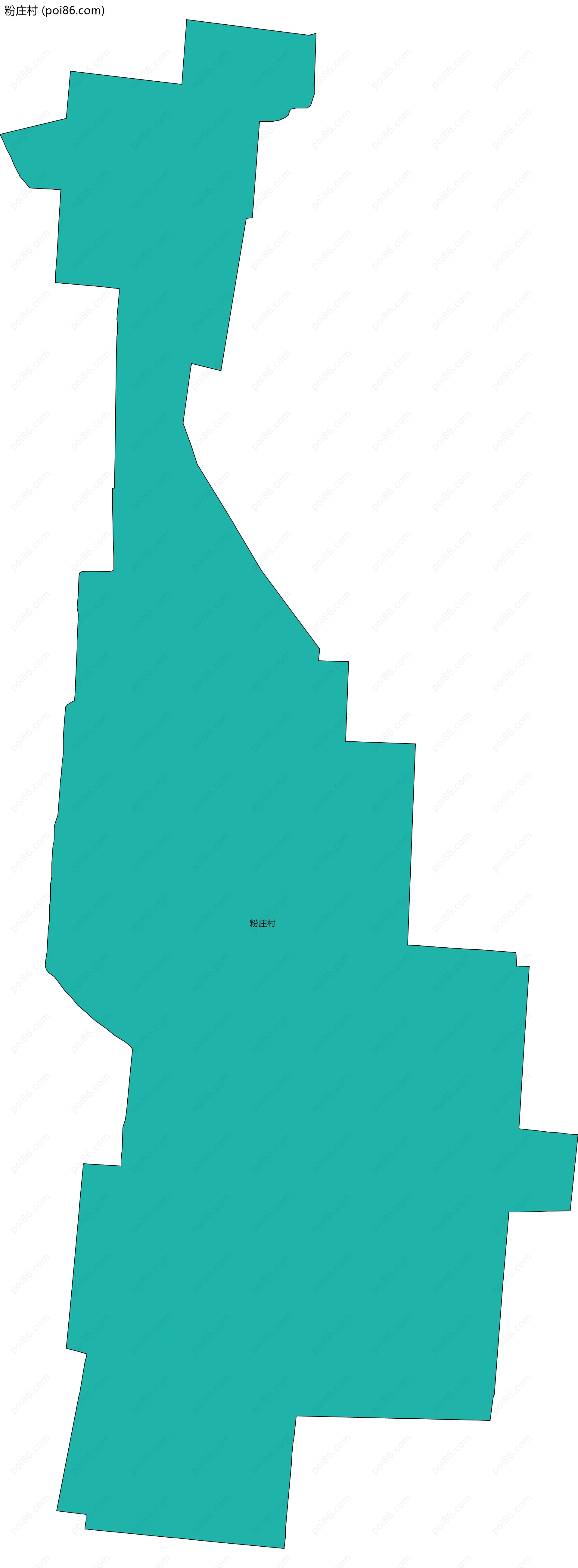 粉庄村边界地图