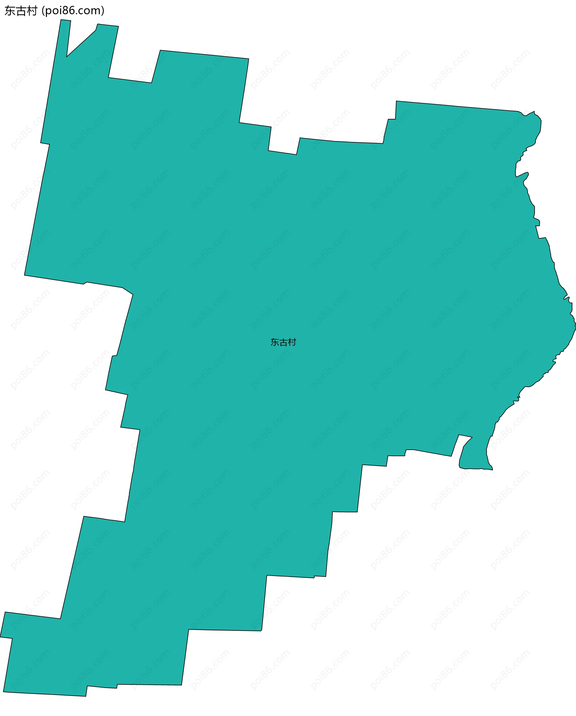 东古村边界地图