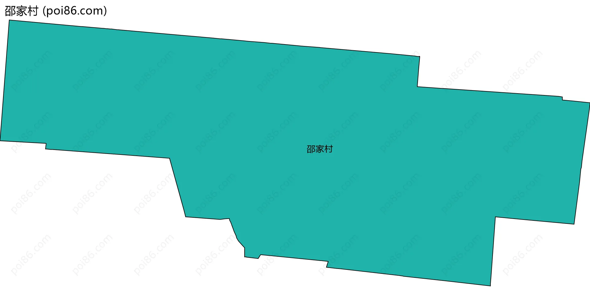 邵家村边界地图