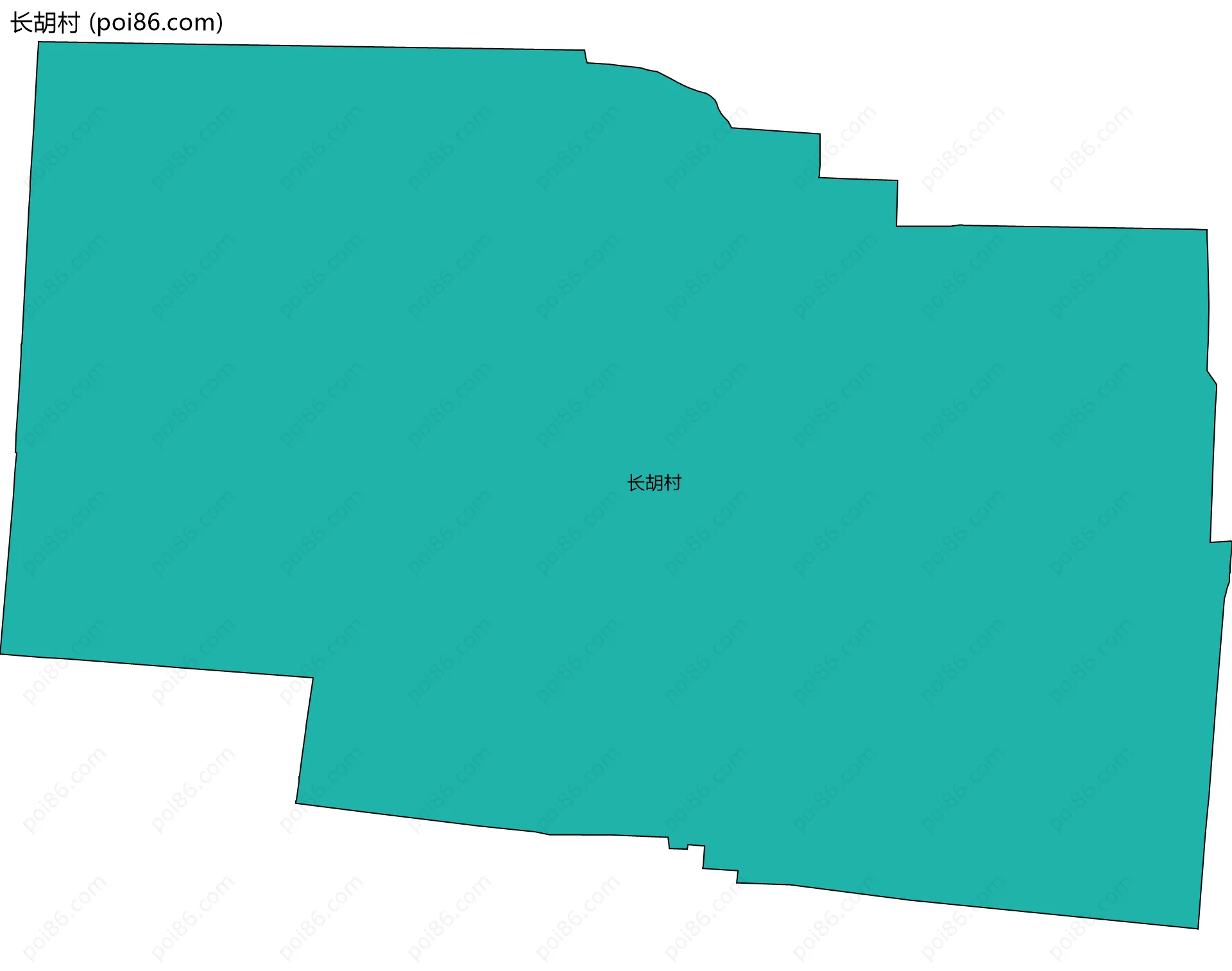 长胡村边界地图