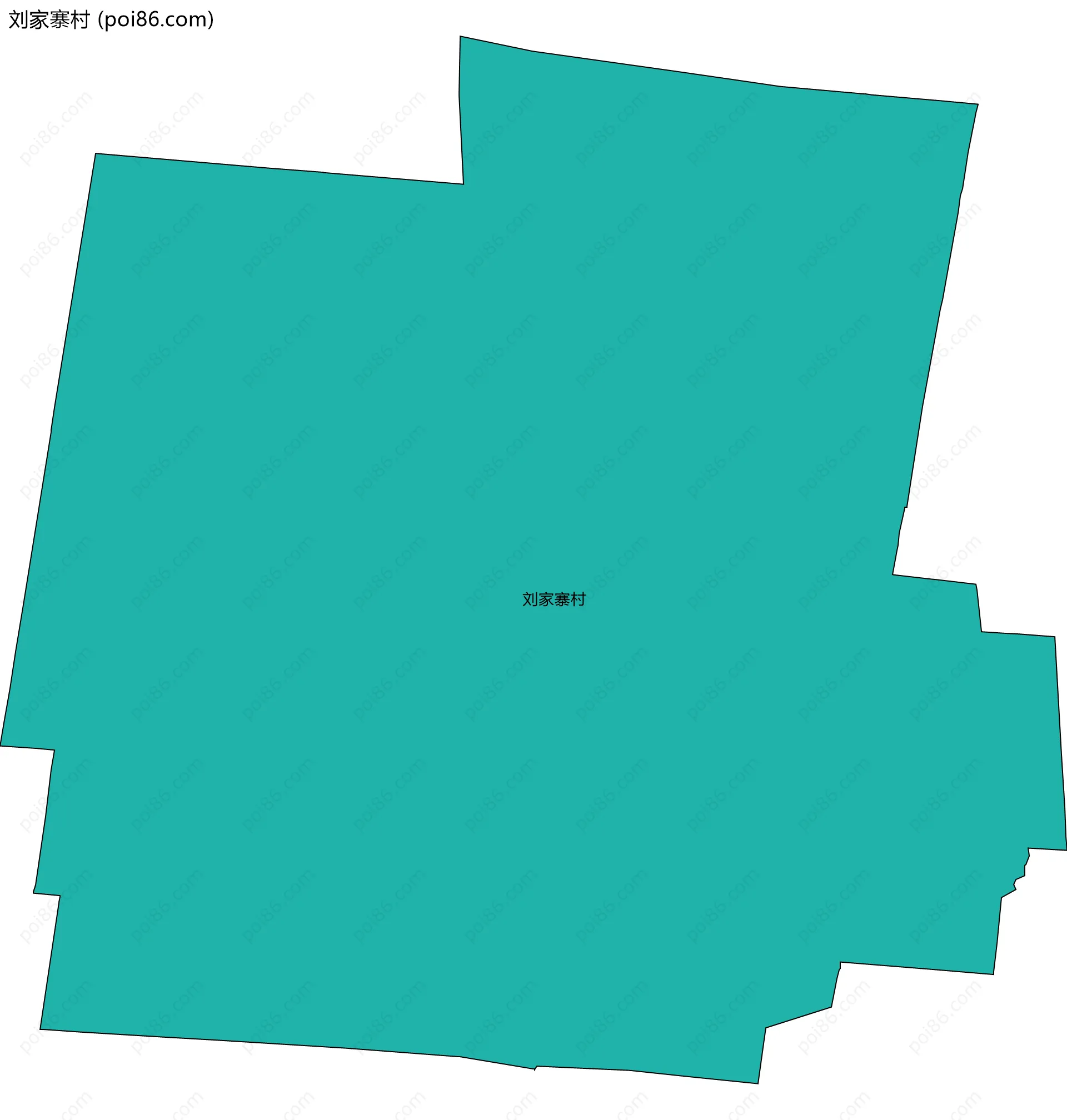 刘家寨村边界地图