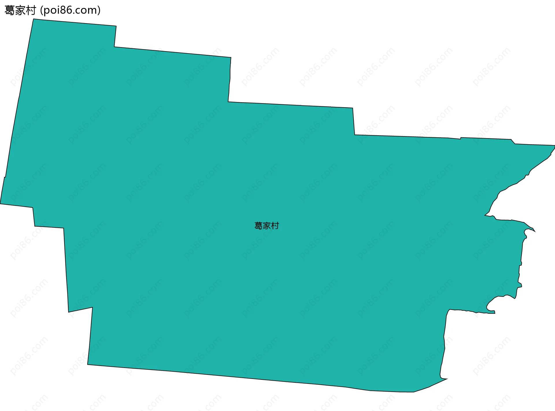 葛家村边界地图