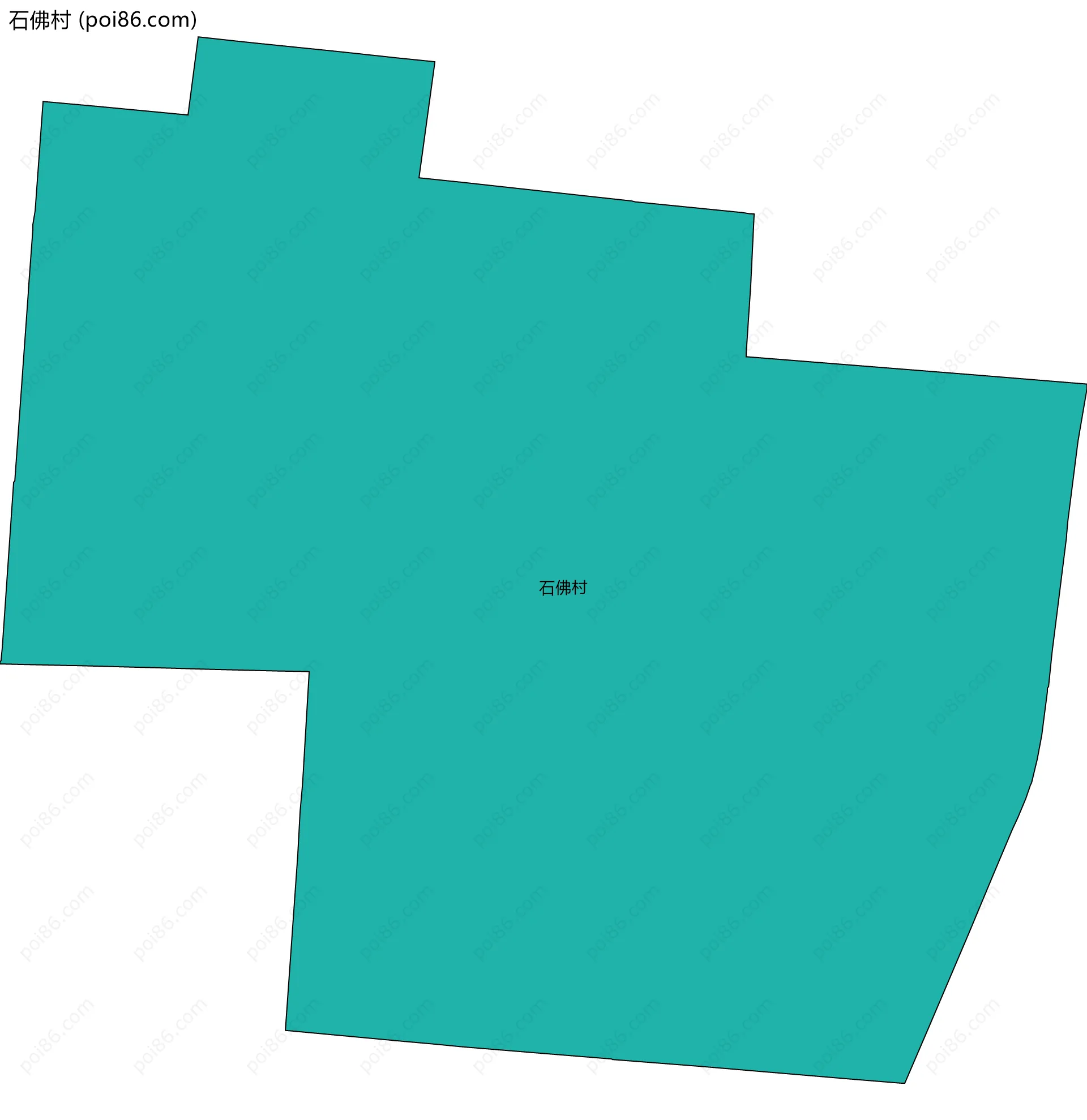 石佛村边界地图