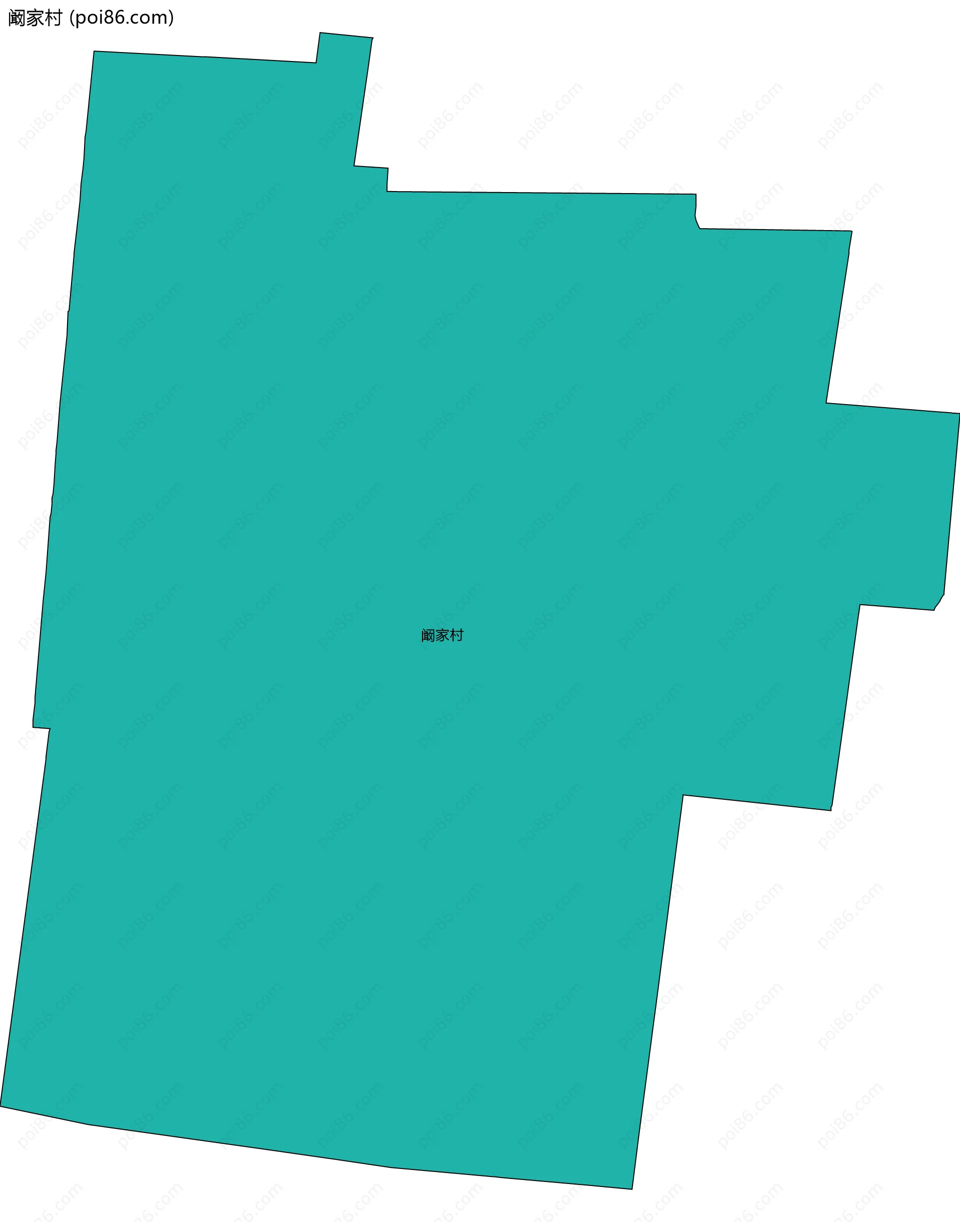 阚家村边界地图