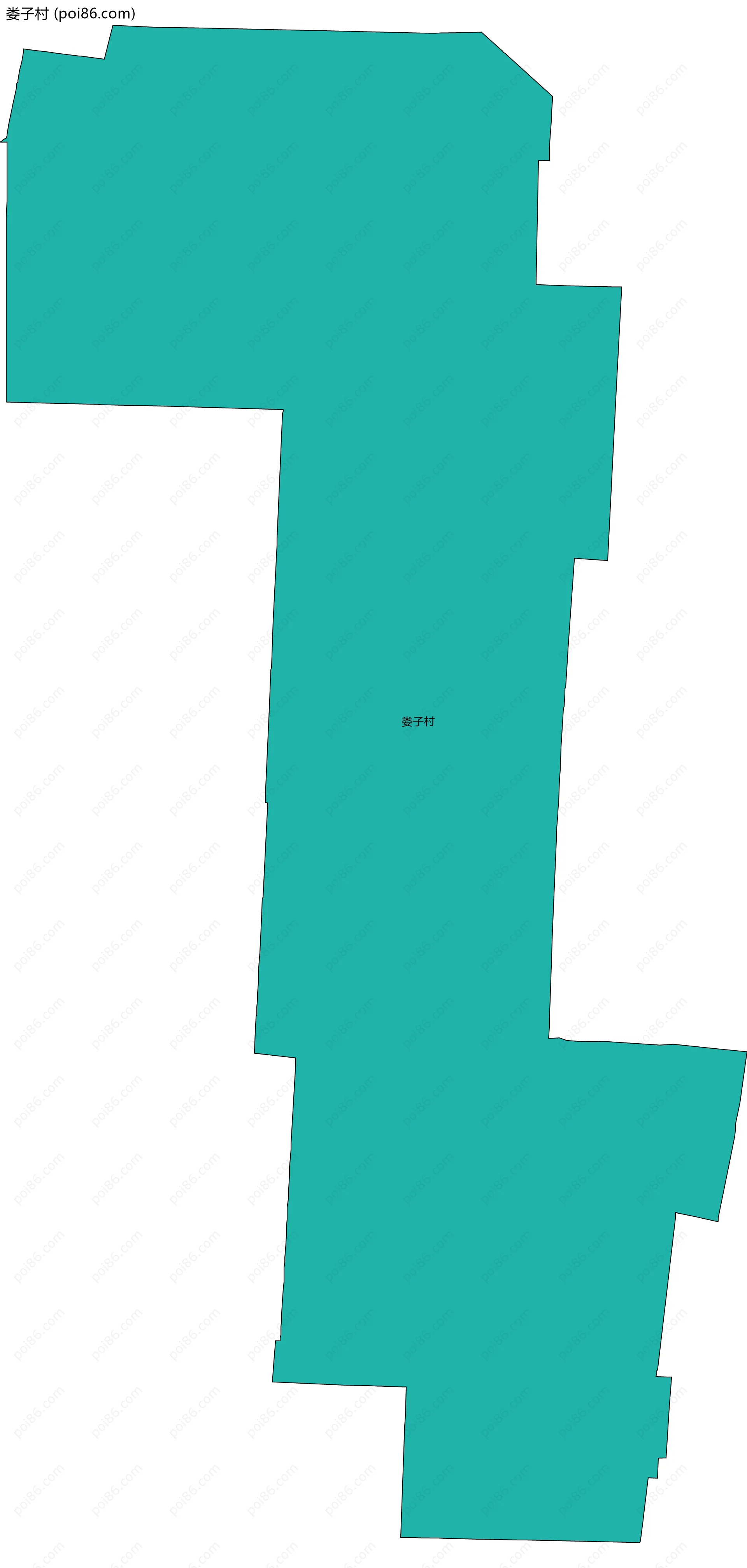 娄子村边界地图