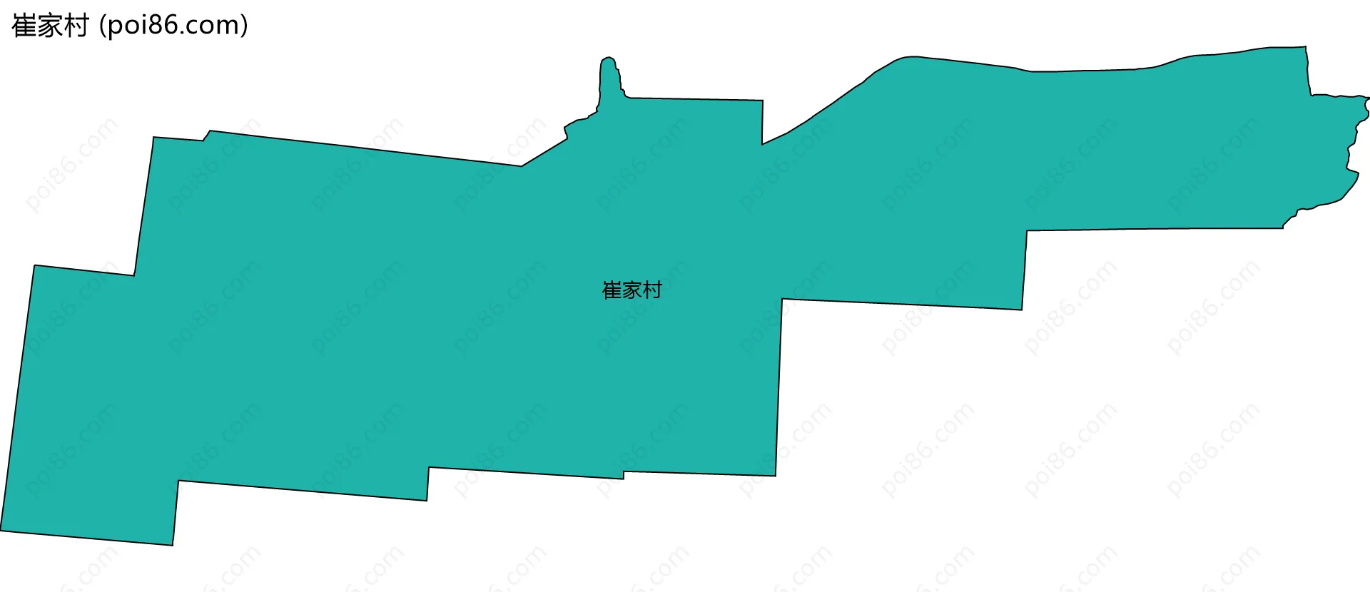 崔家村边界地图