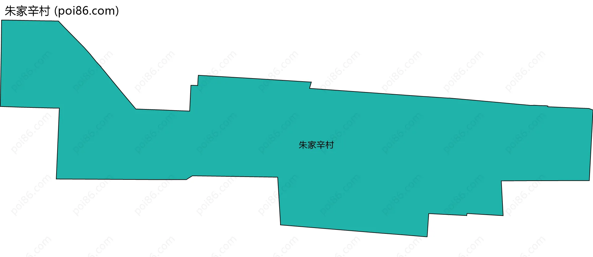 朱家辛村边界地图