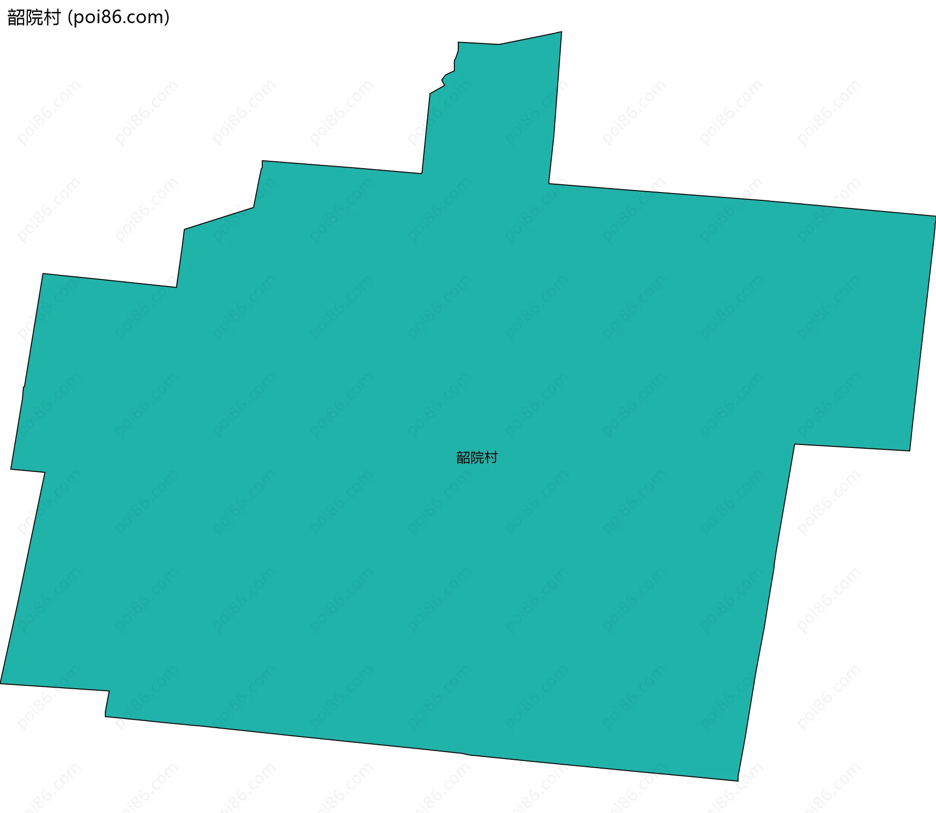 韶院村边界地图