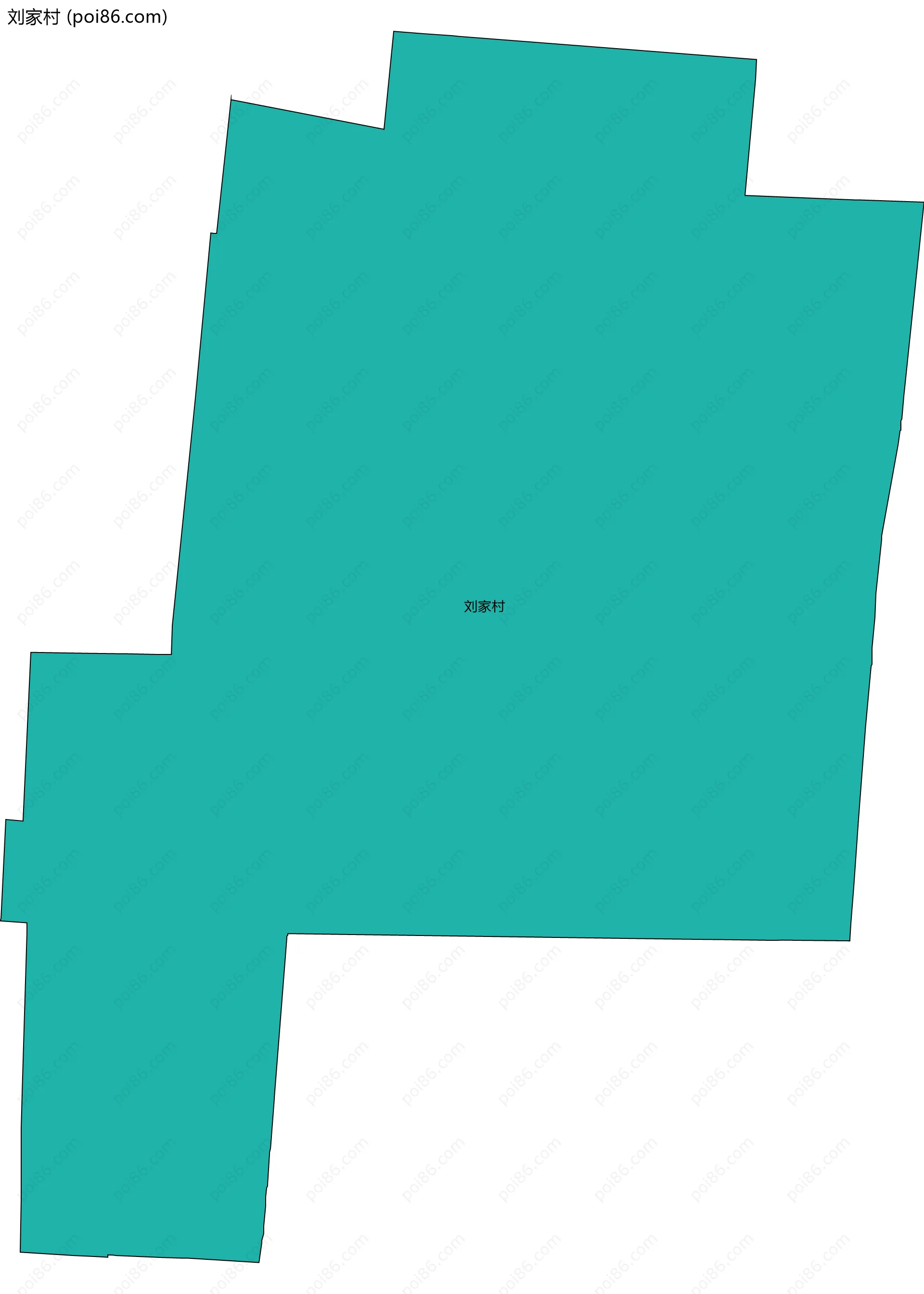 刘家村边界地图