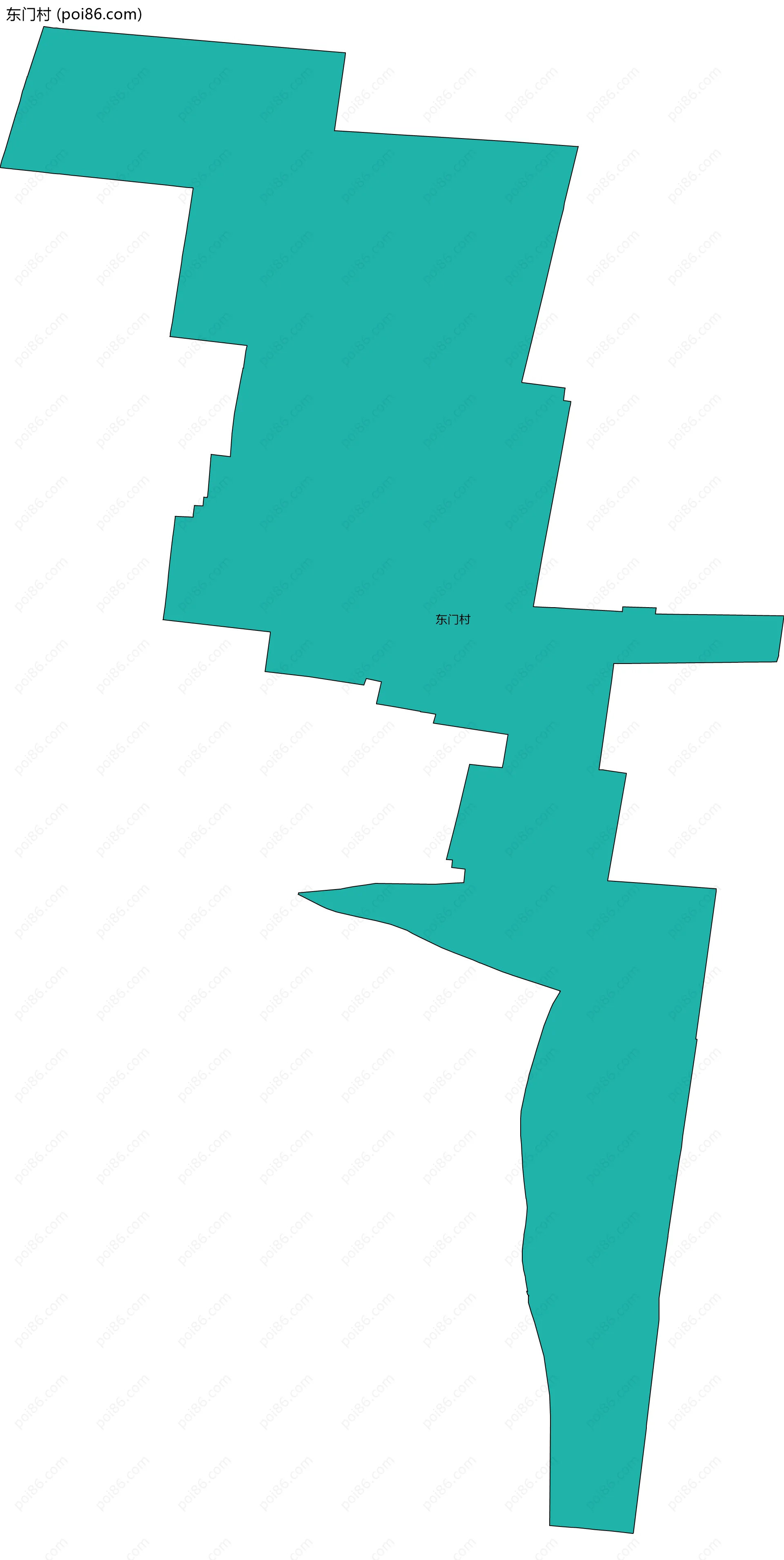 东门村边界地图