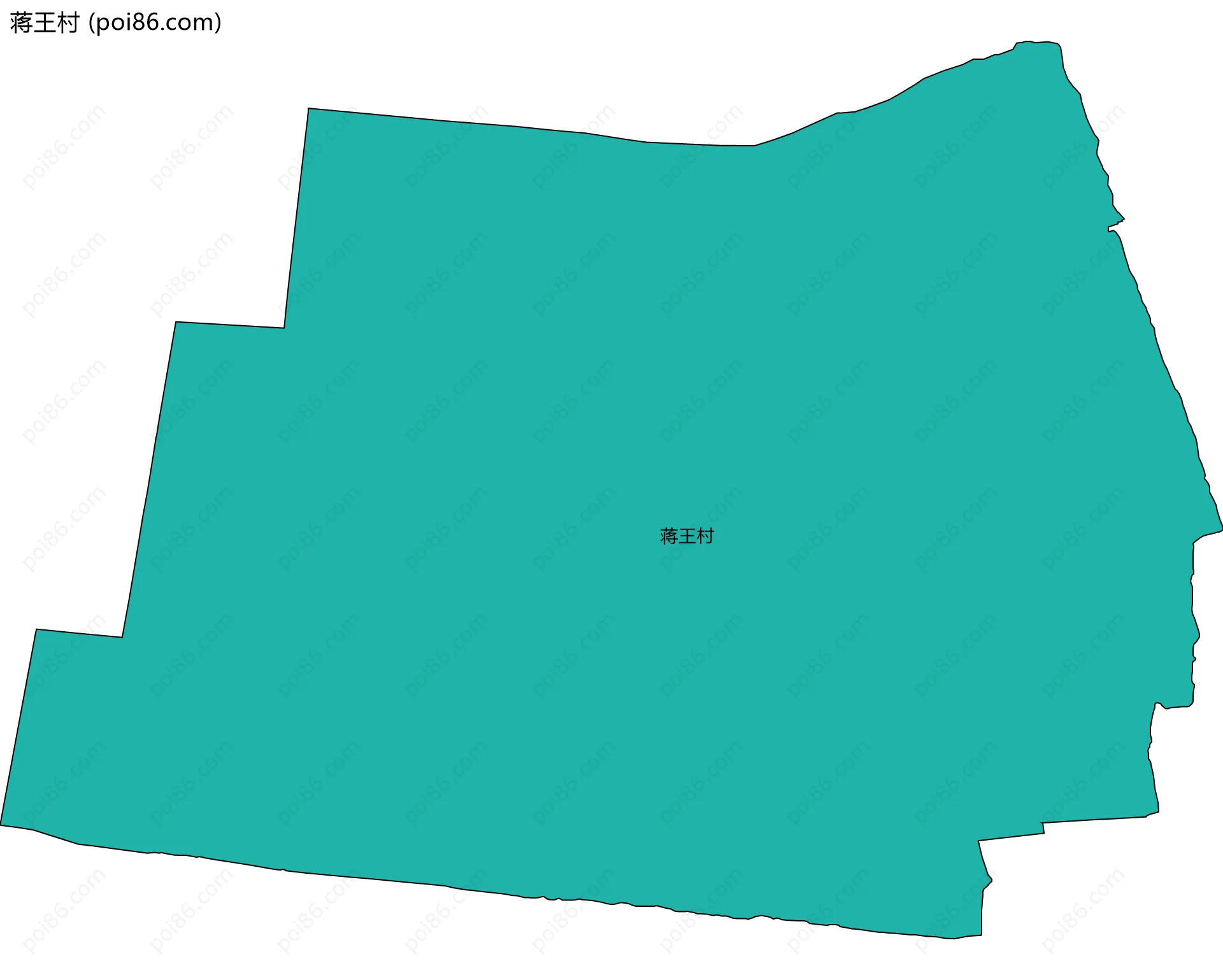 蒋王村边界地图