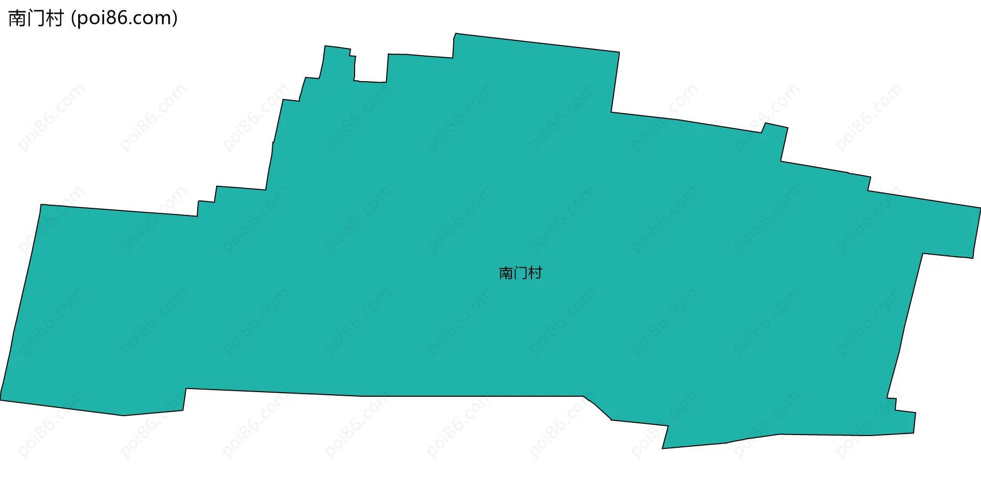 南门村边界地图