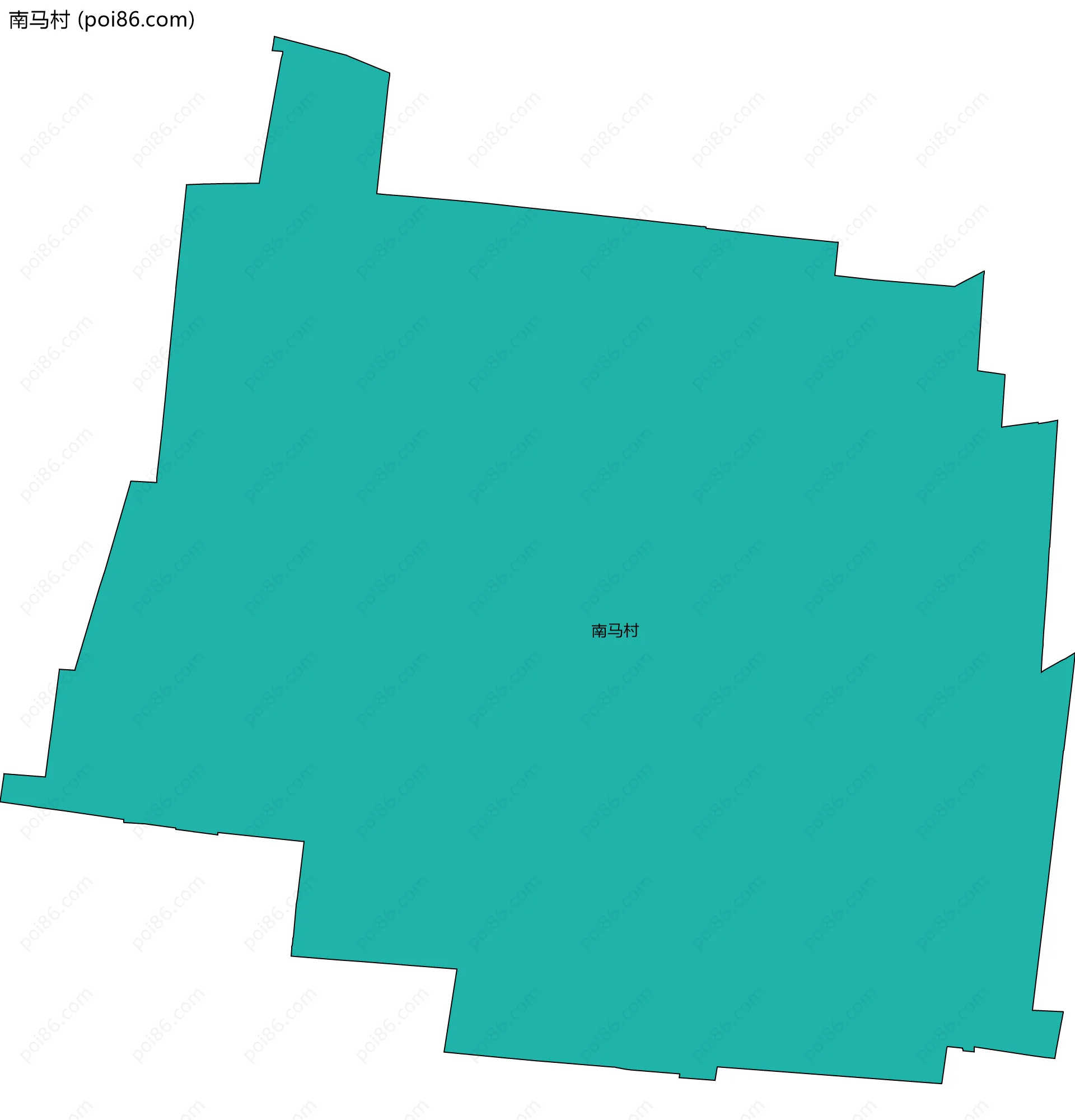 南马村边界地图