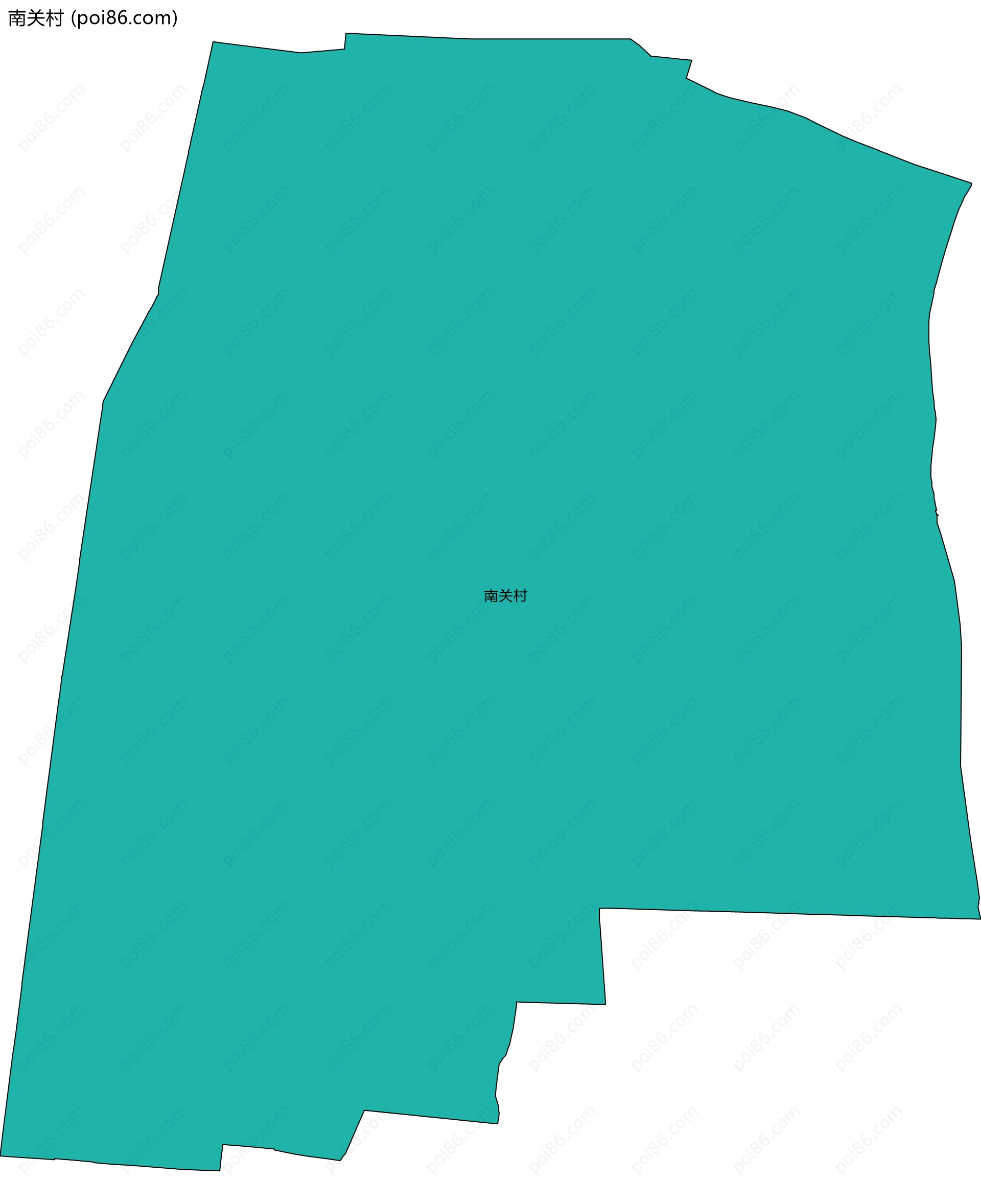 南关村边界地图