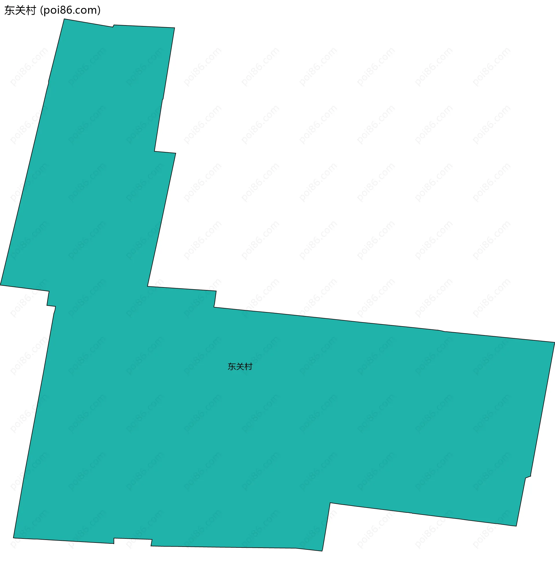 东关村边界地图