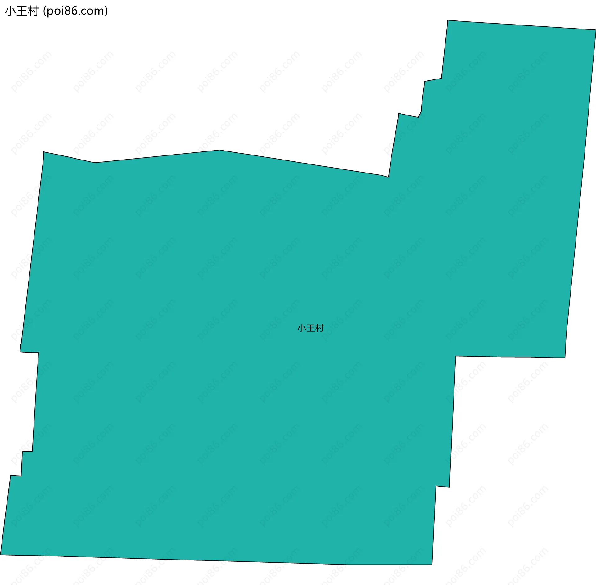 小王村边界地图