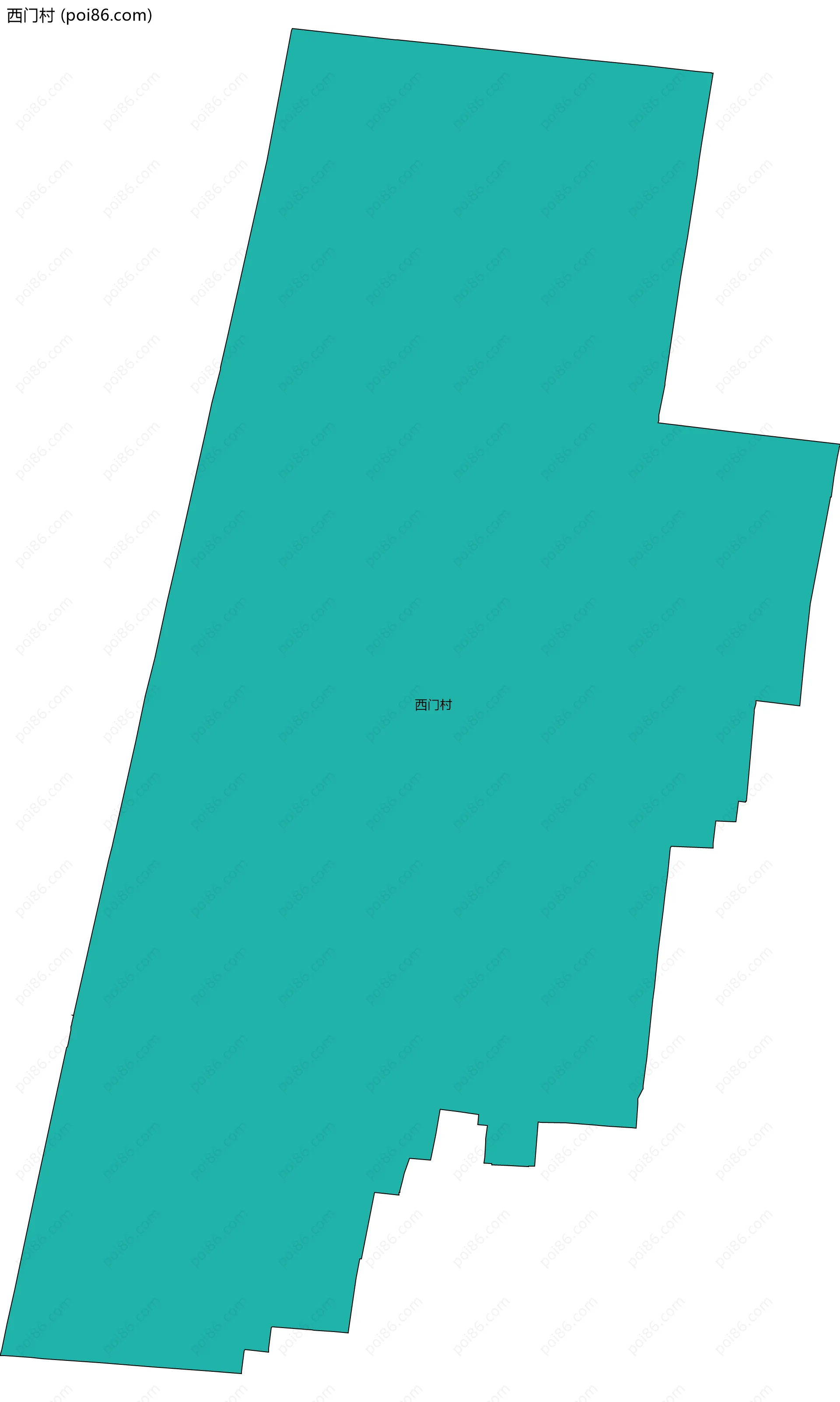 西门村边界地图
