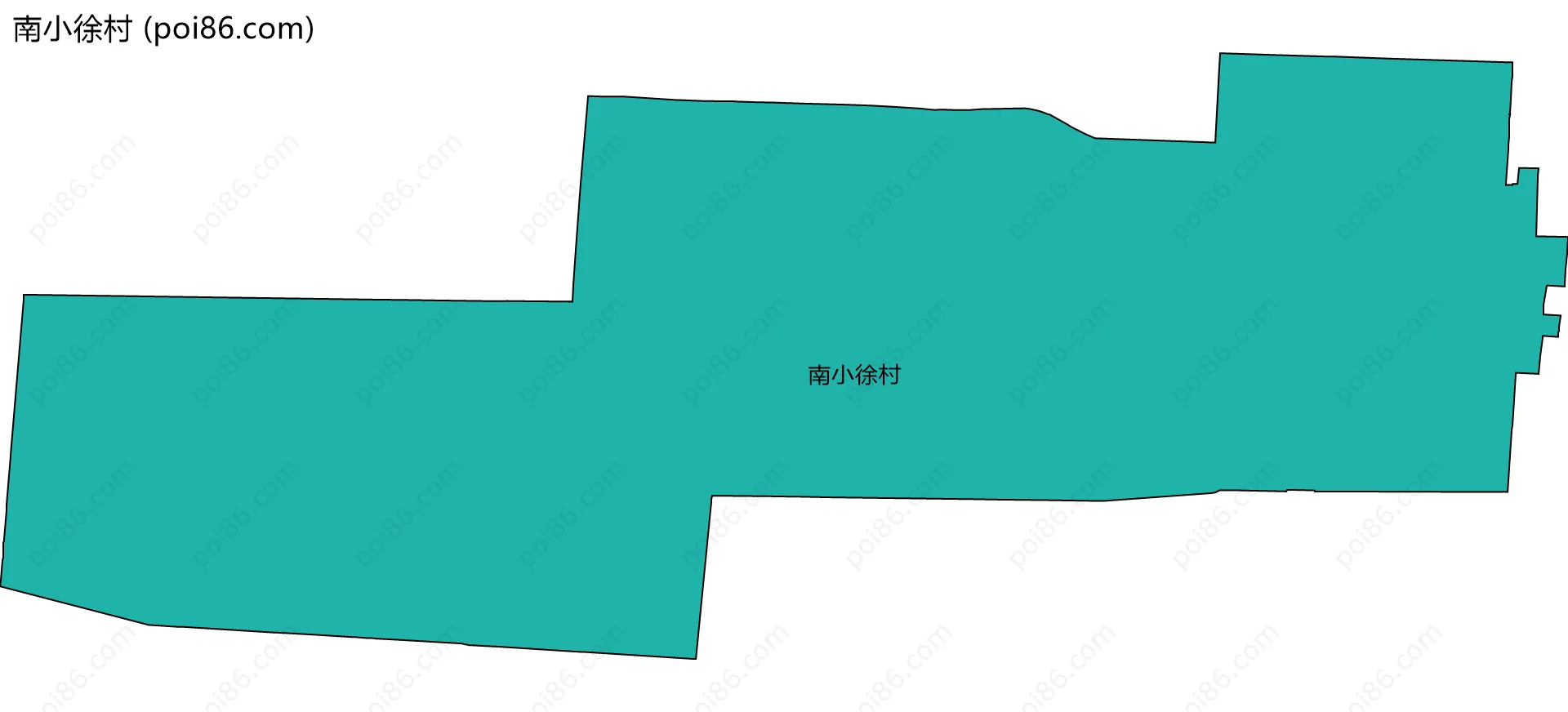 南小徐村边界地图