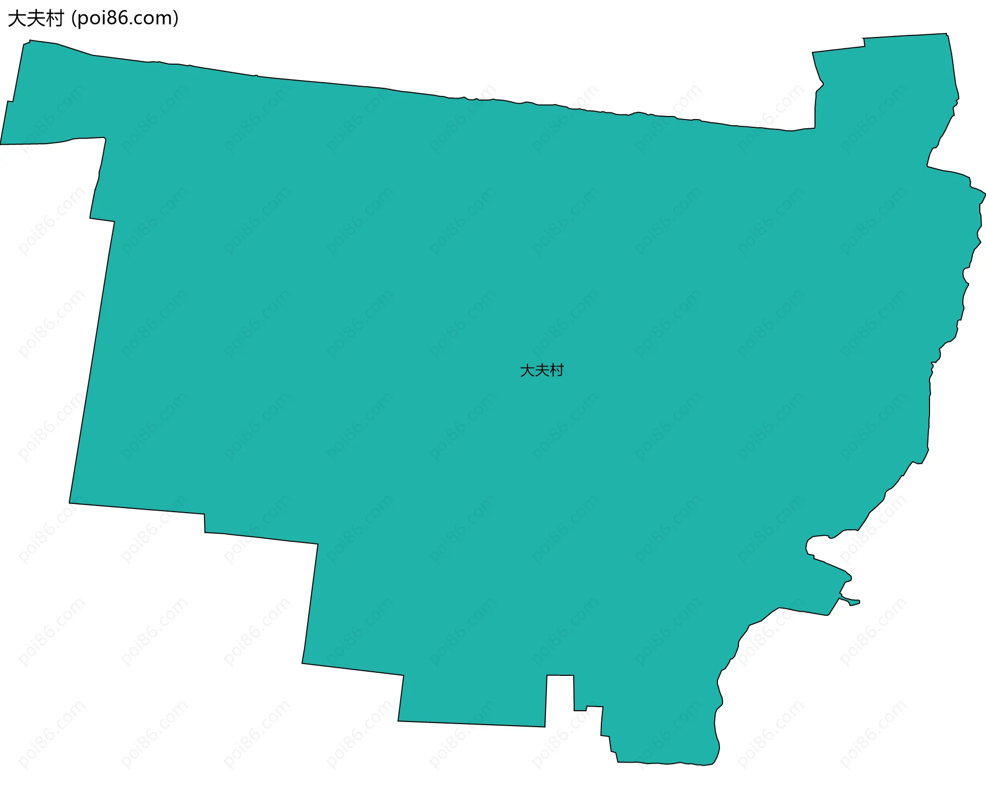 大夫村边界地图
