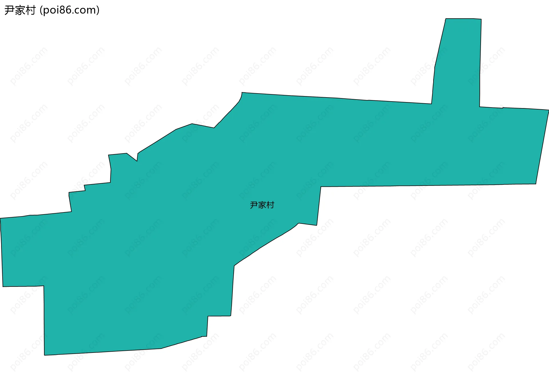 尹家村边界地图