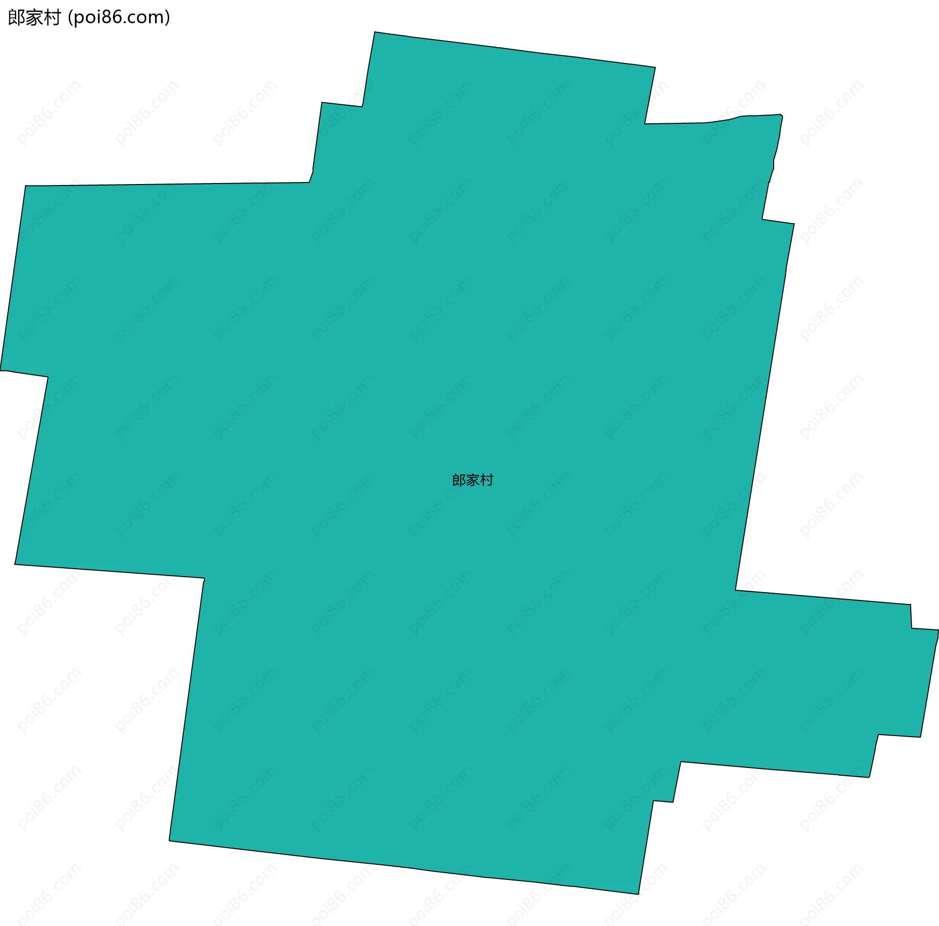 郎家村边界地图