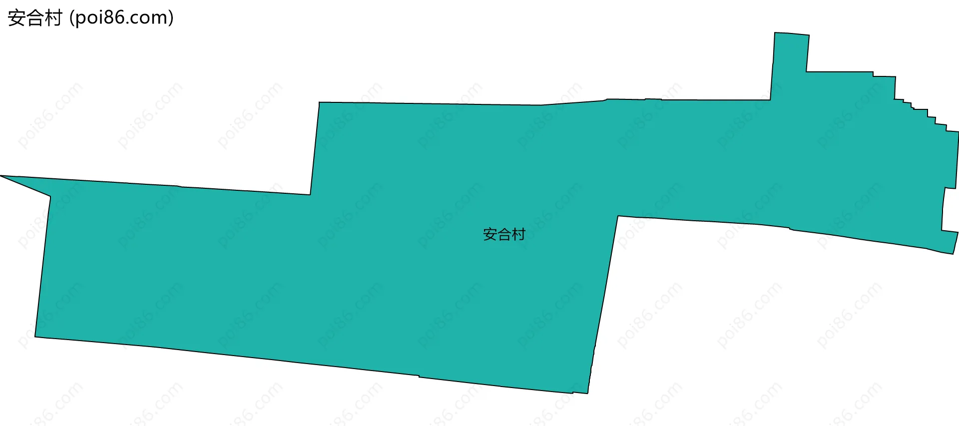 安合村边界地图