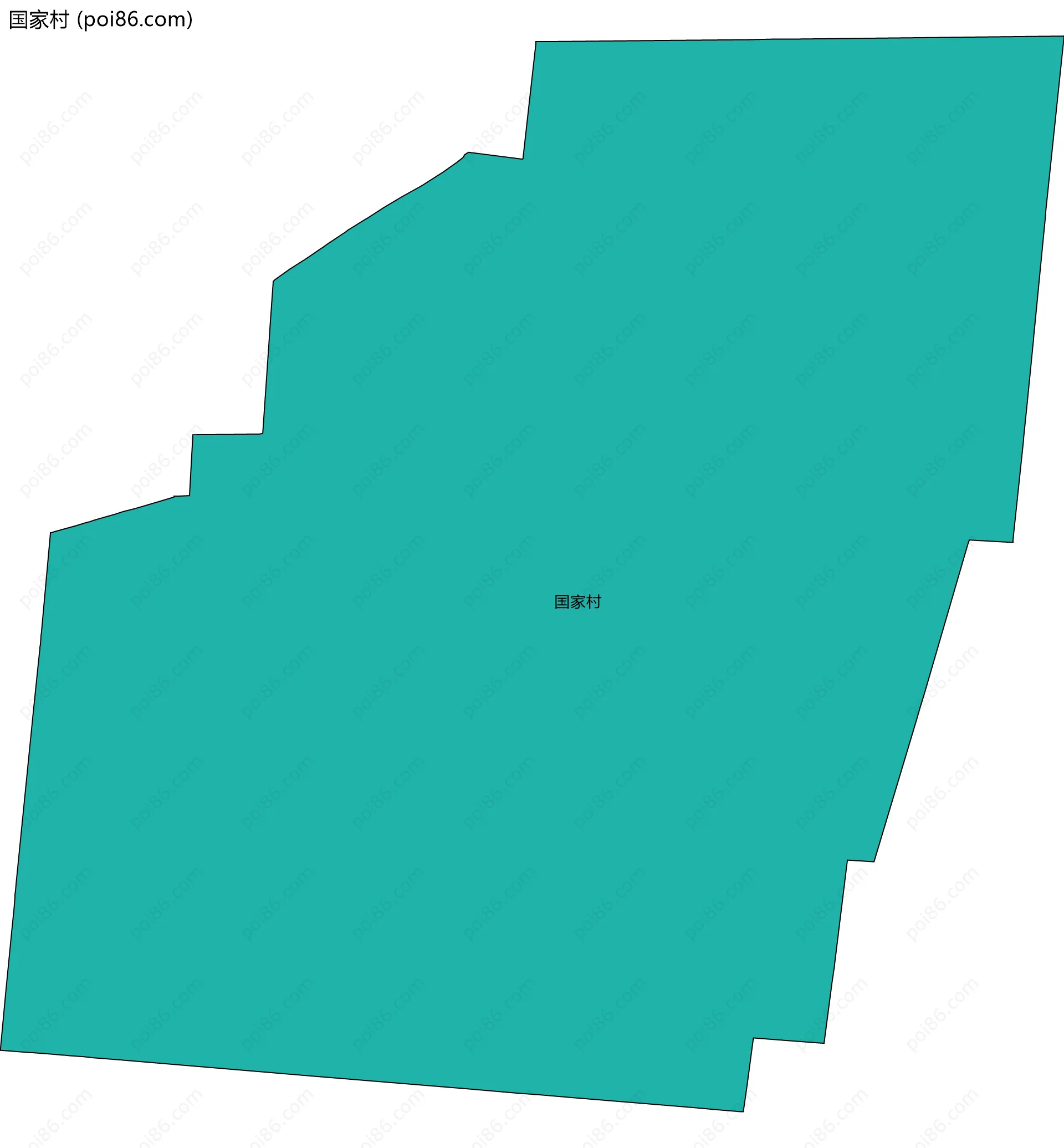 国家村边界地图
