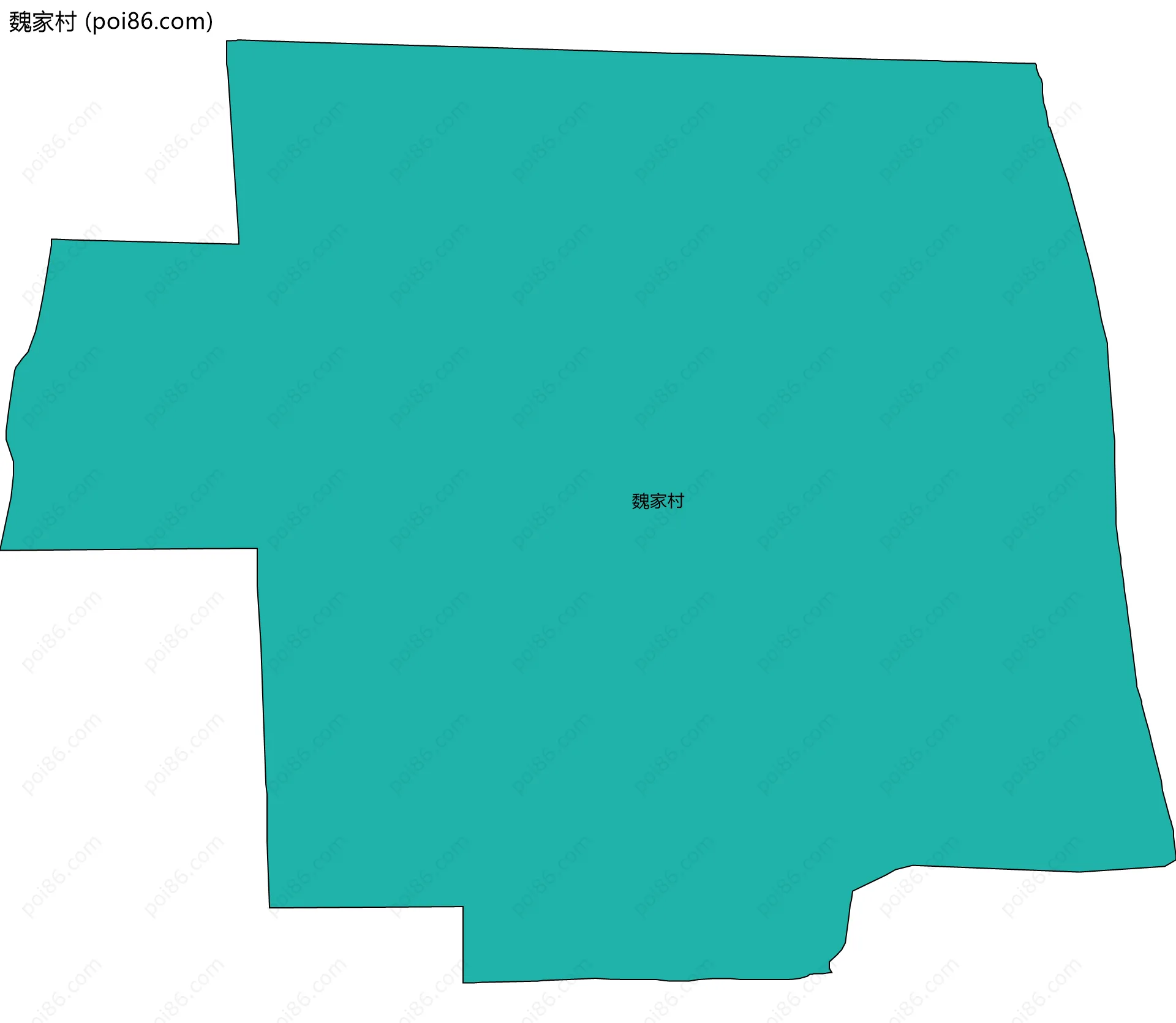 魏家村边界地图