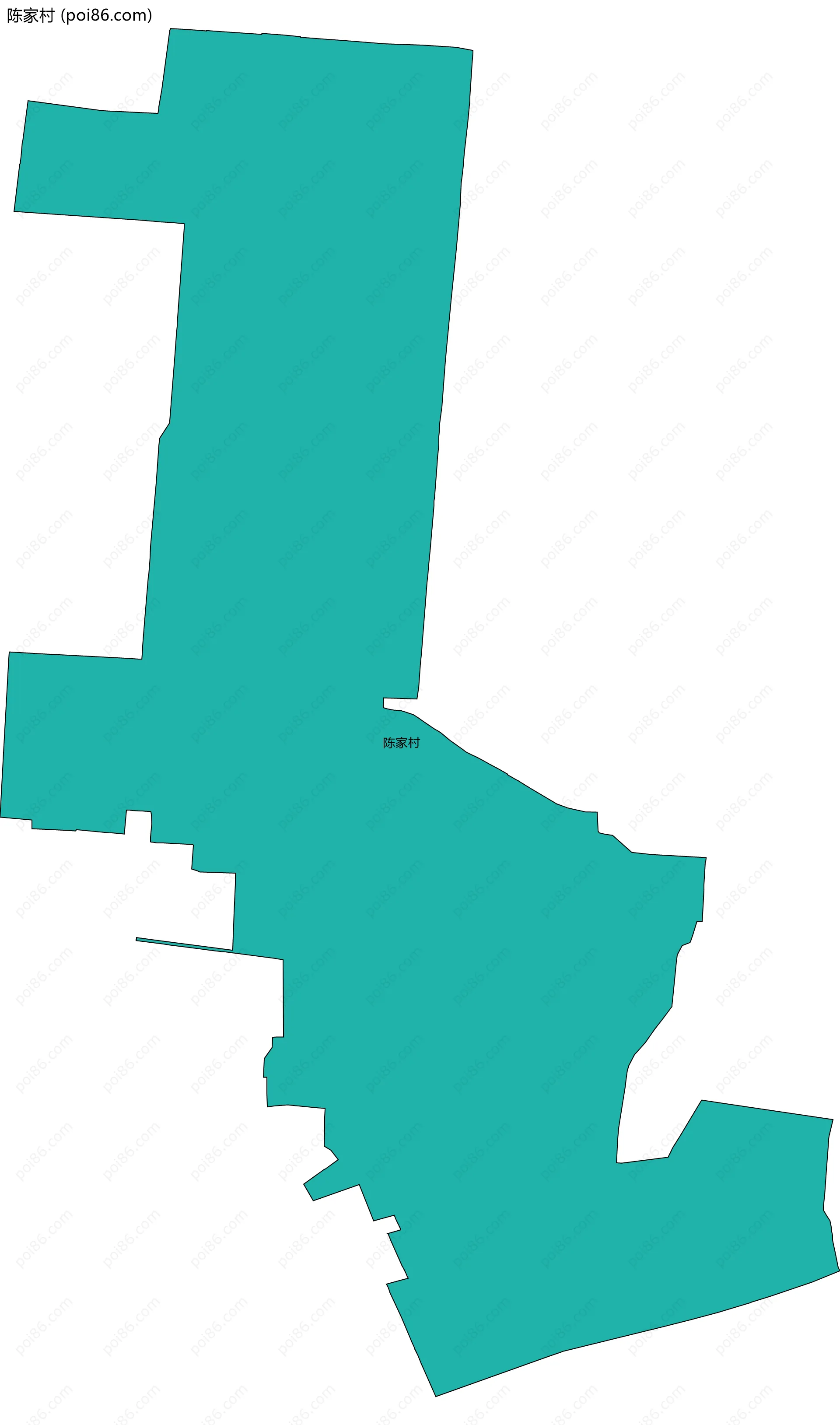 陈家村边界地图
