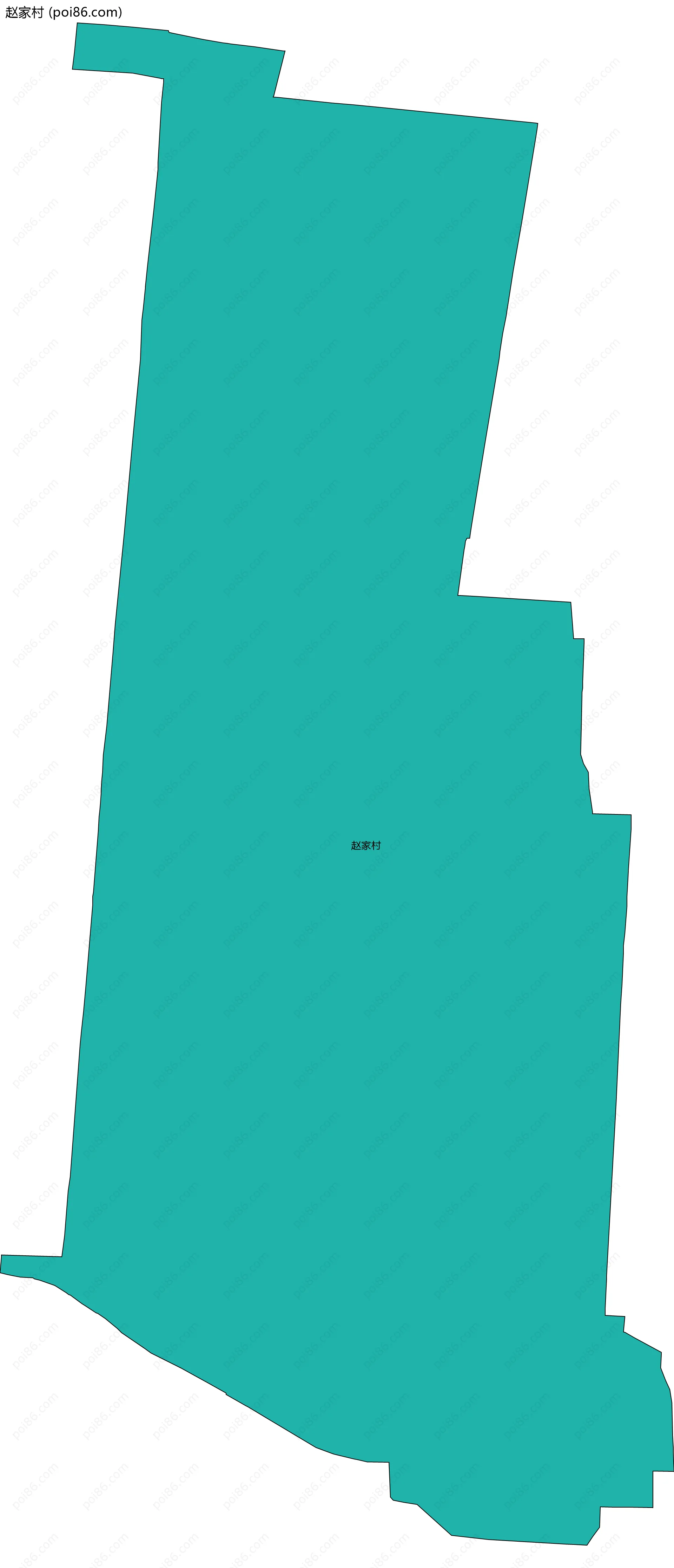 赵家村边界地图