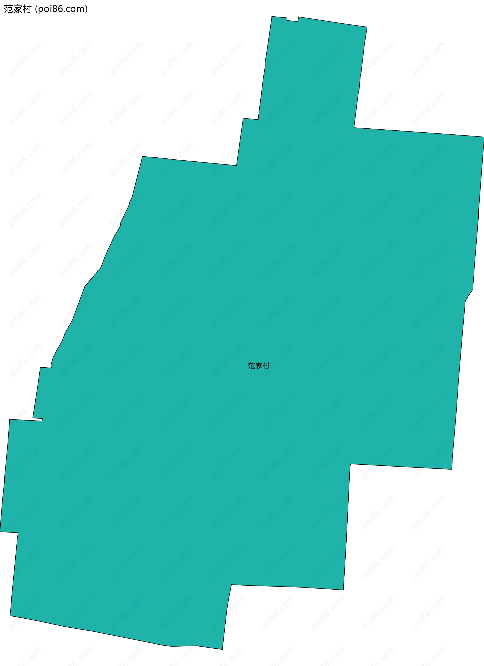 范家村边界地图