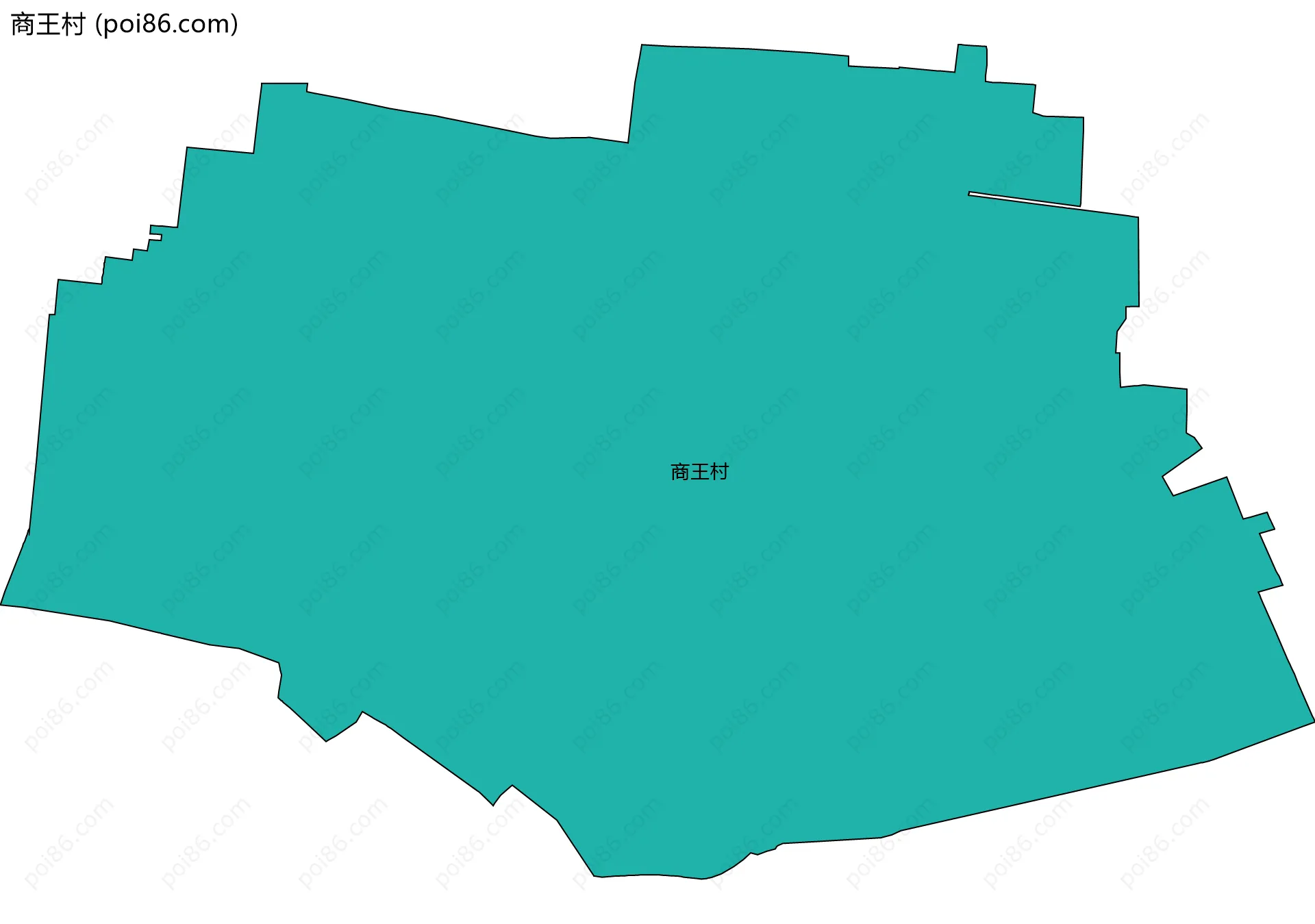 商王村边界地图