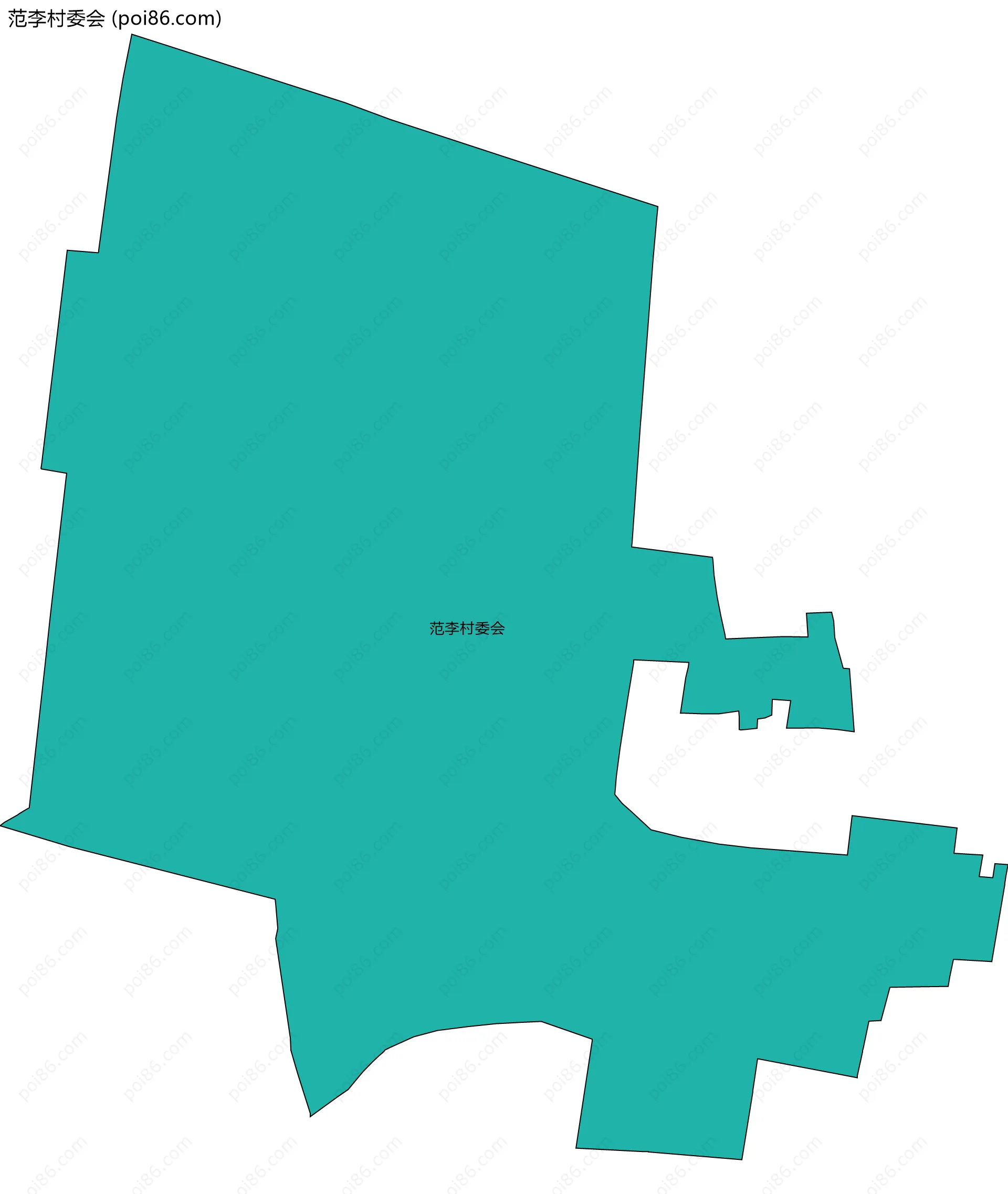 范李村委会边界地图