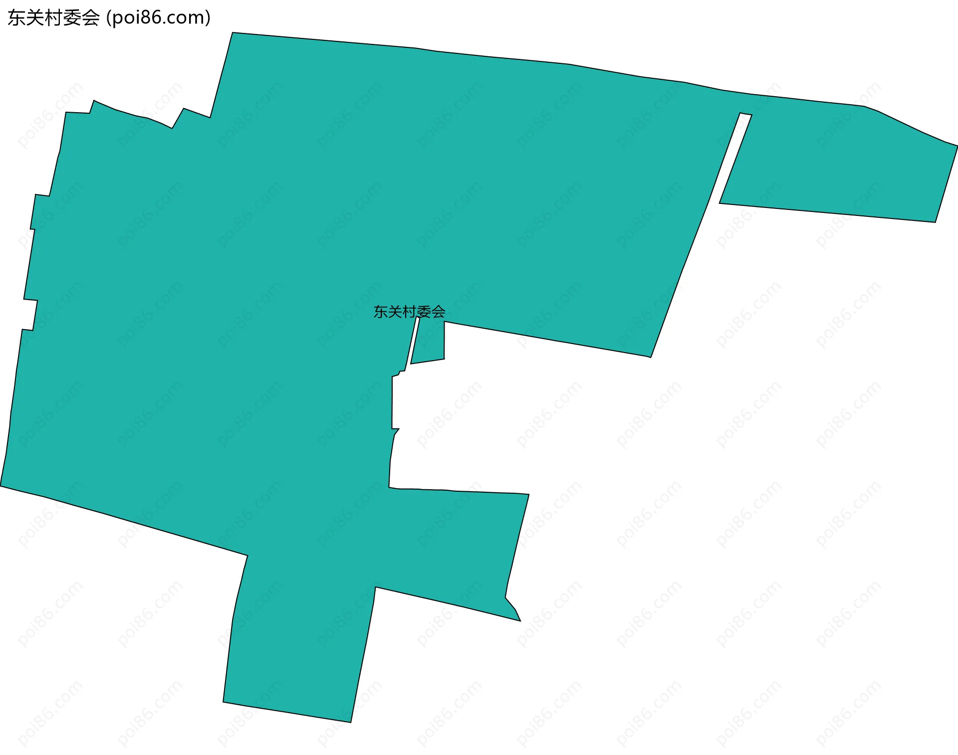 东关村委会边界地图
