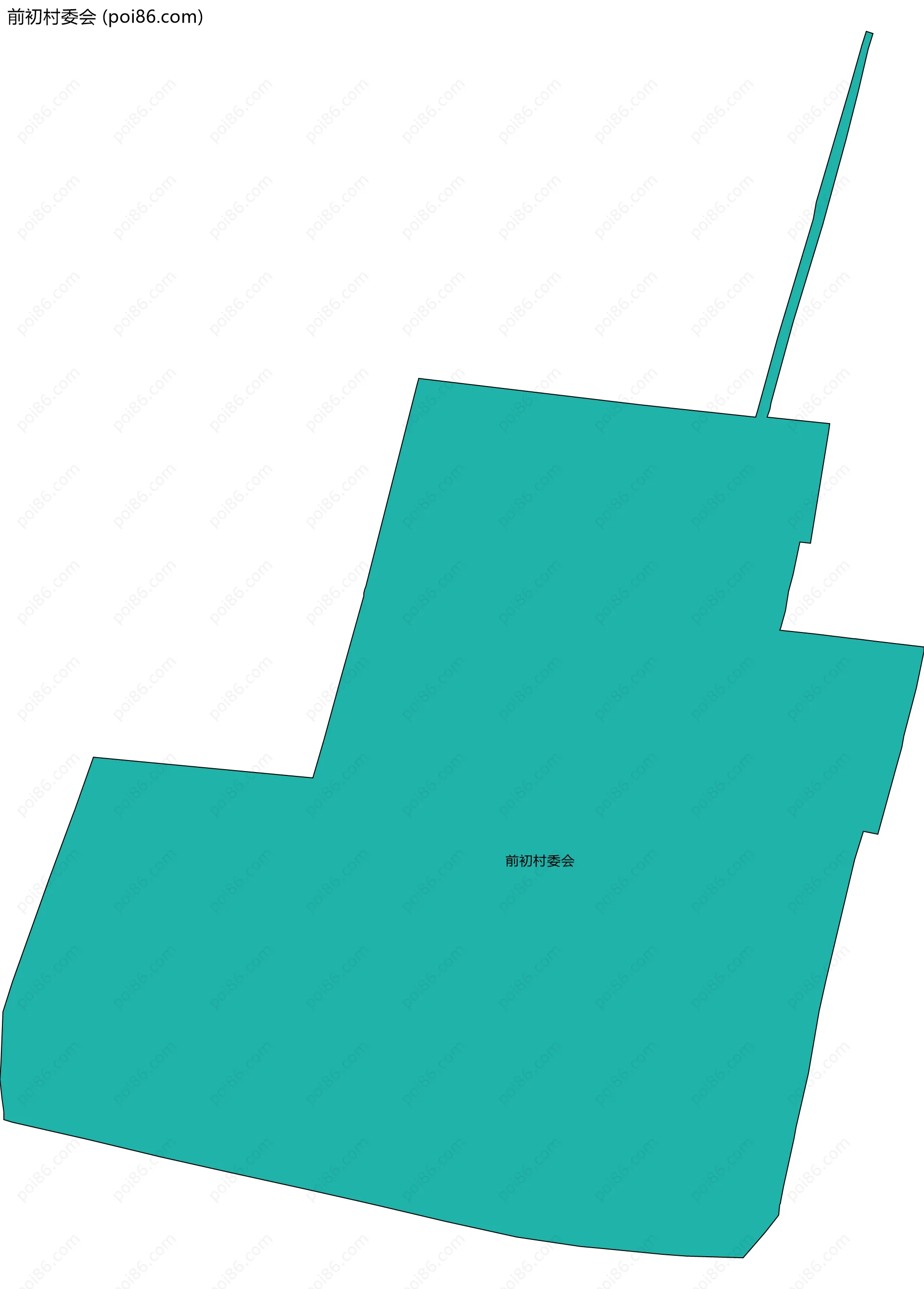 前初村委会边界地图