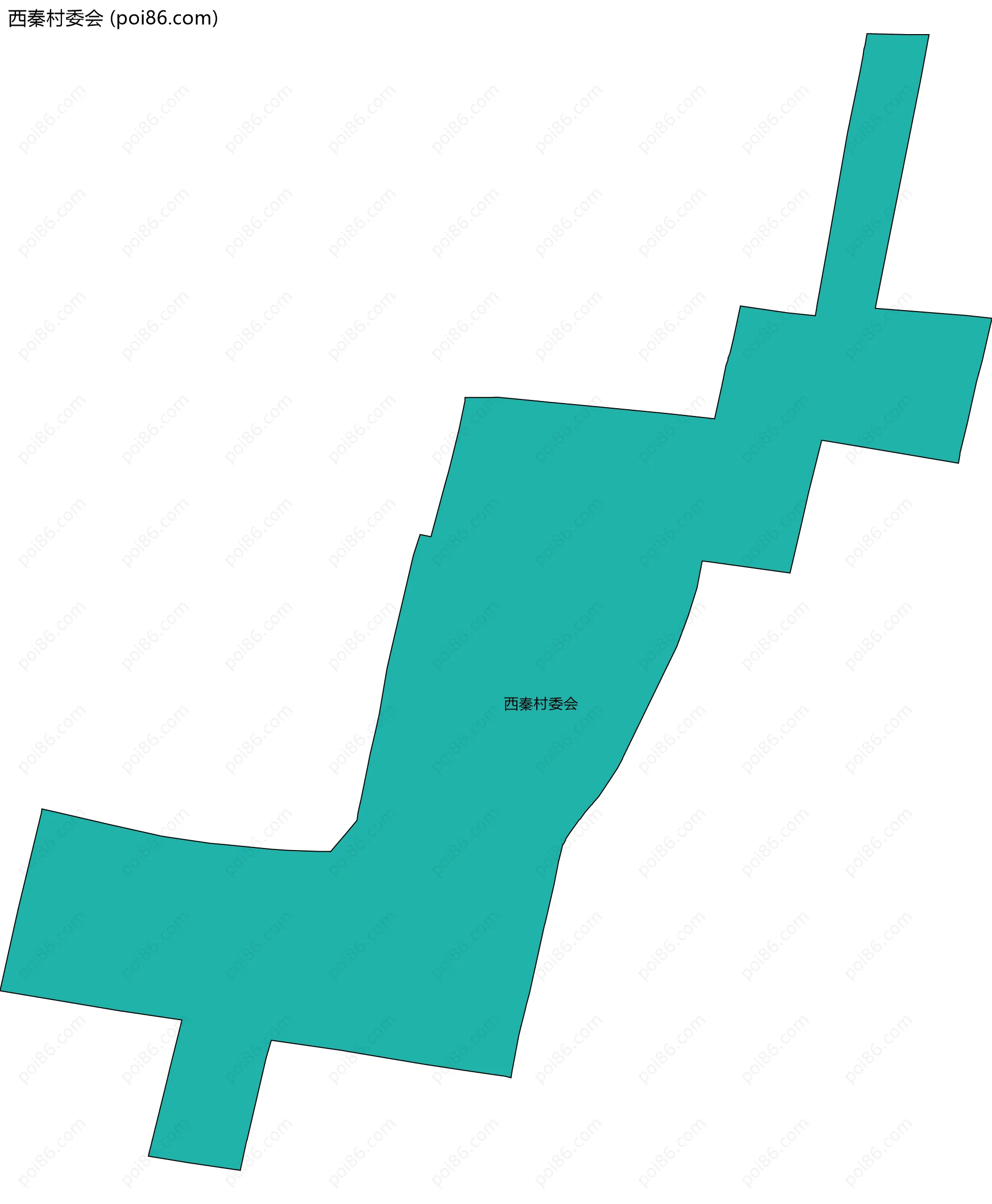 西秦村委会边界地图