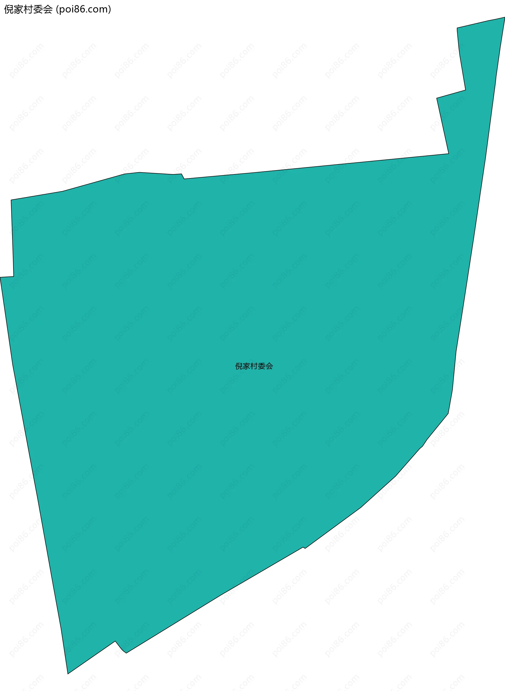 倪家村委会边界地图
