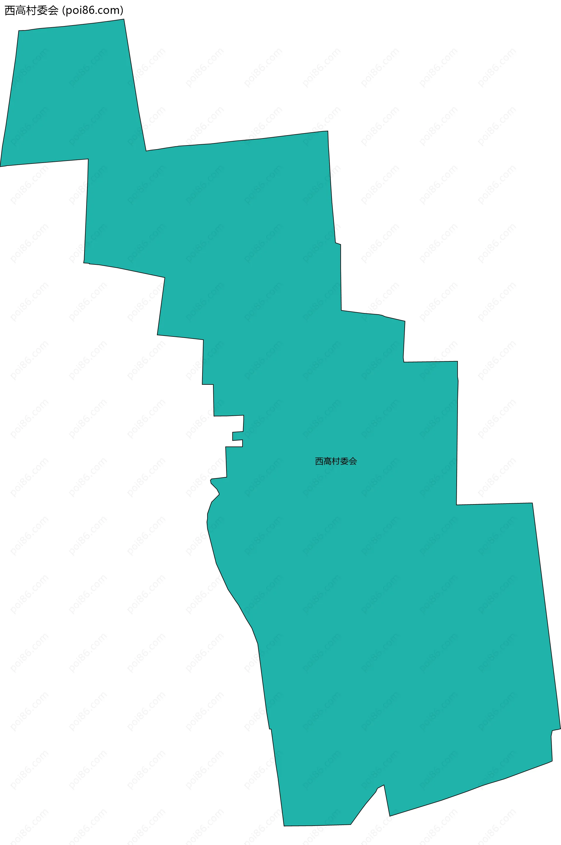 西高村委会边界地图
