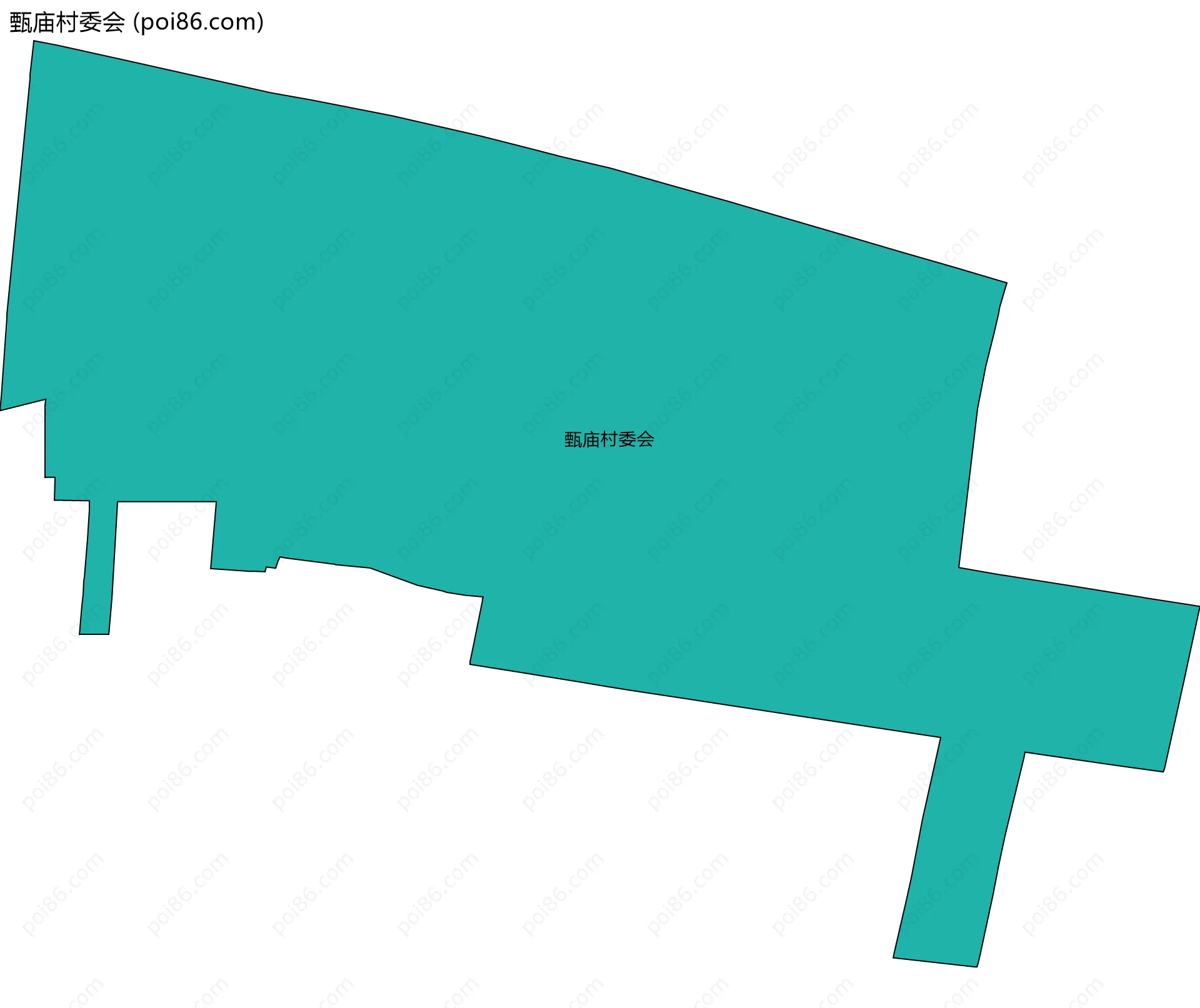 甄庙村委会边界地图