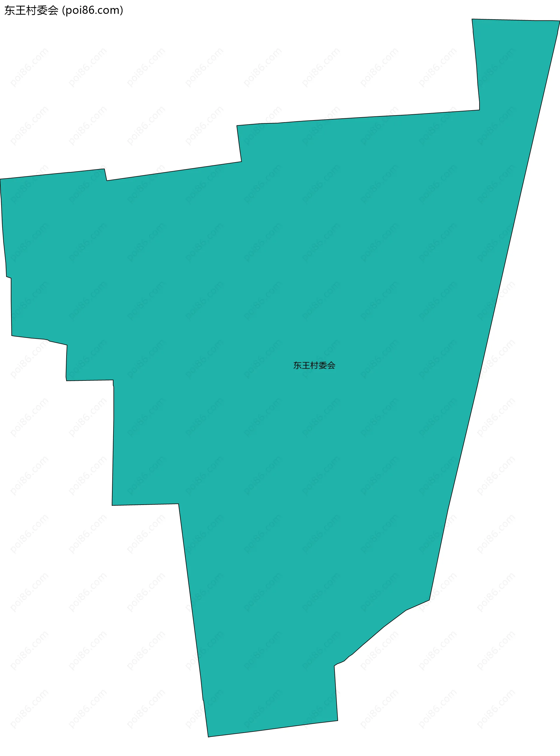 东王村委会边界地图