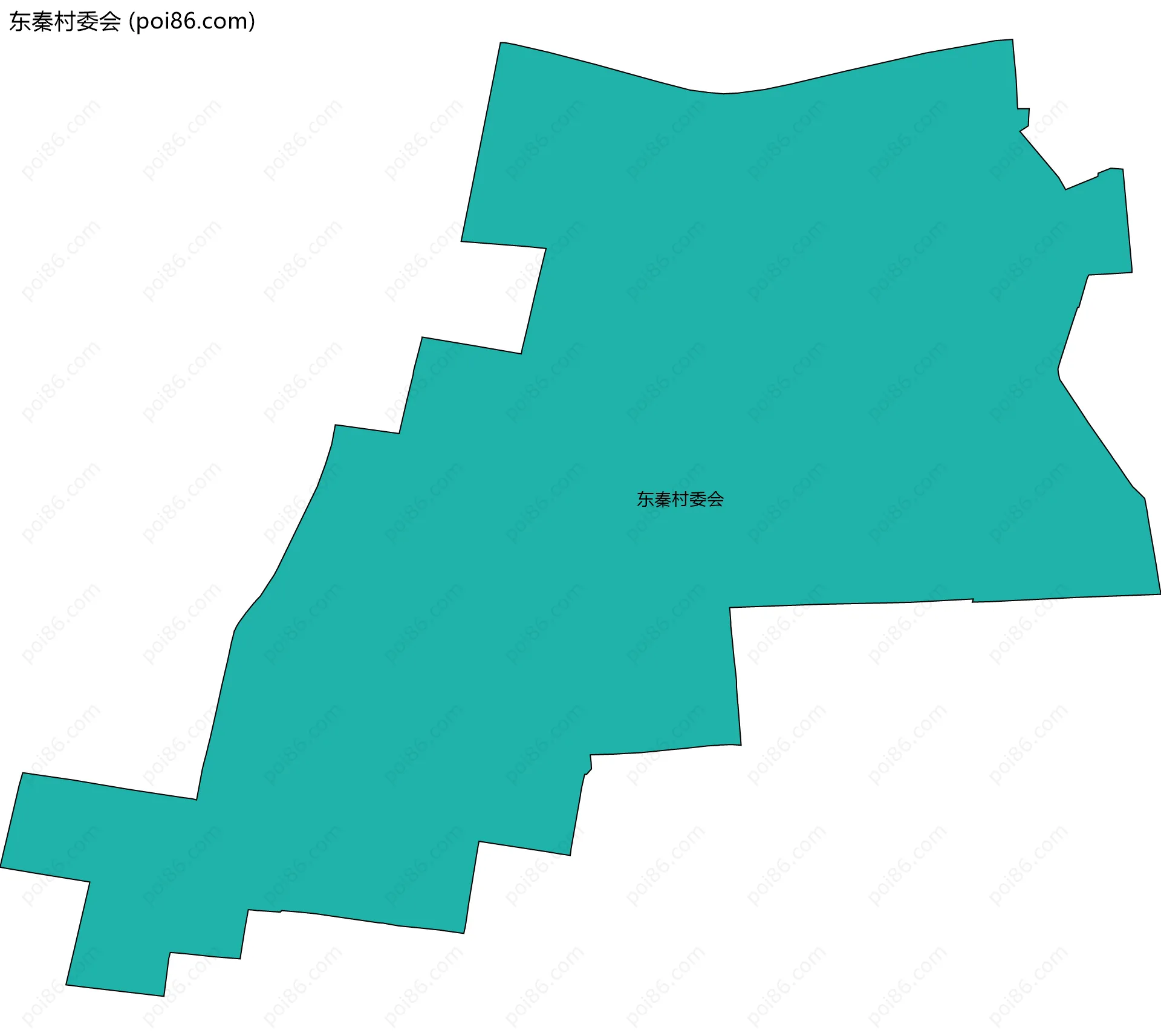 东秦村委会边界地图