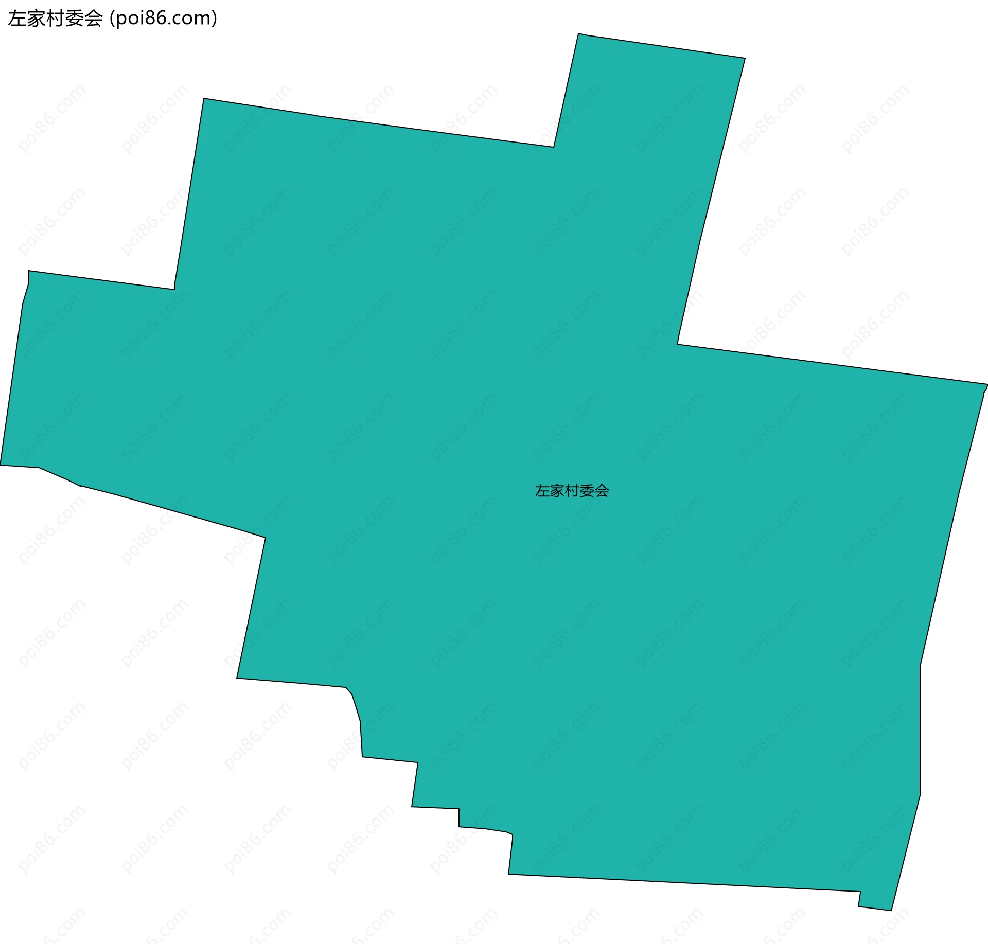 左家村委会边界地图