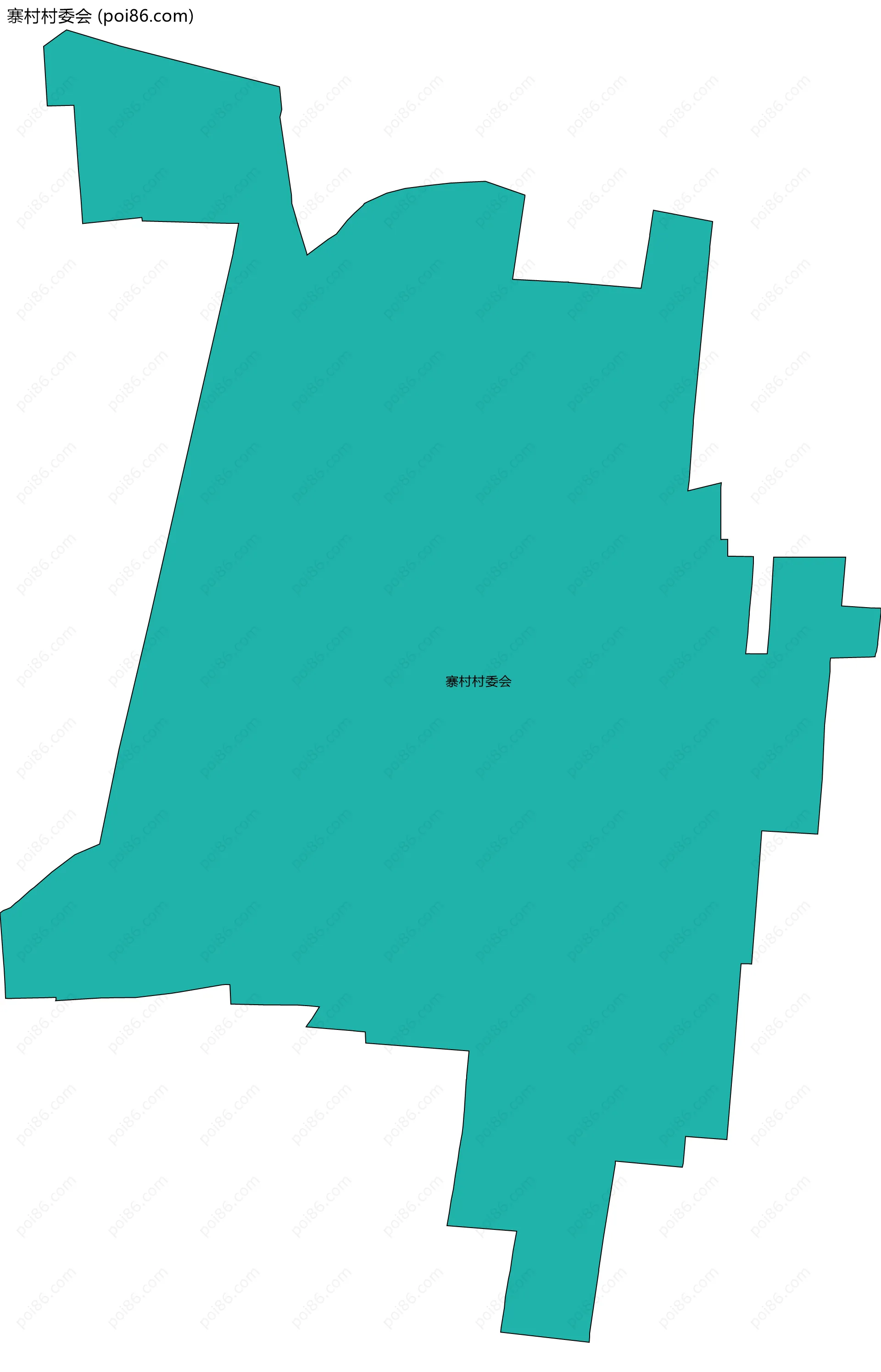 寨村村委会边界地图