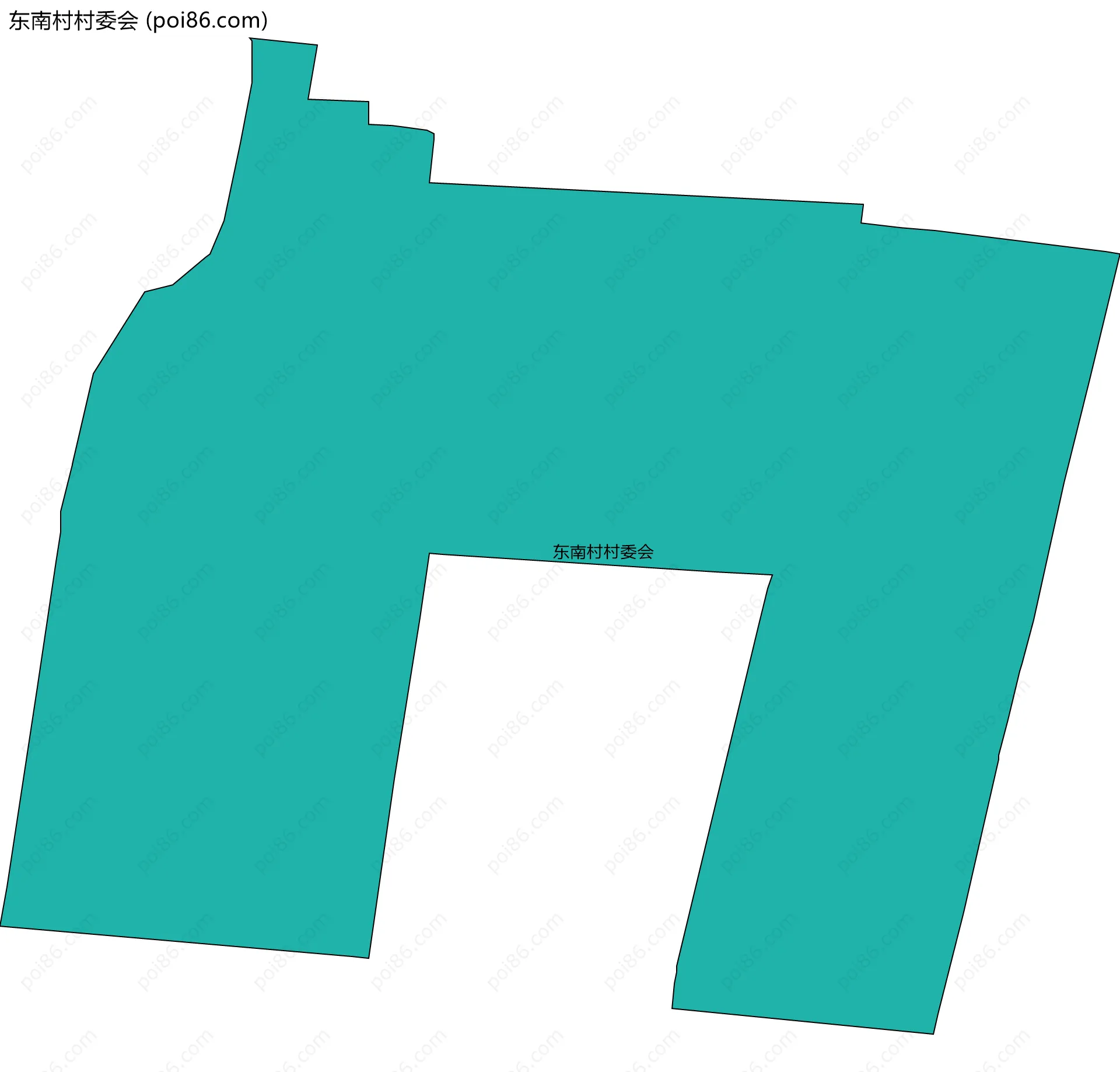 东南村村委会边界地图