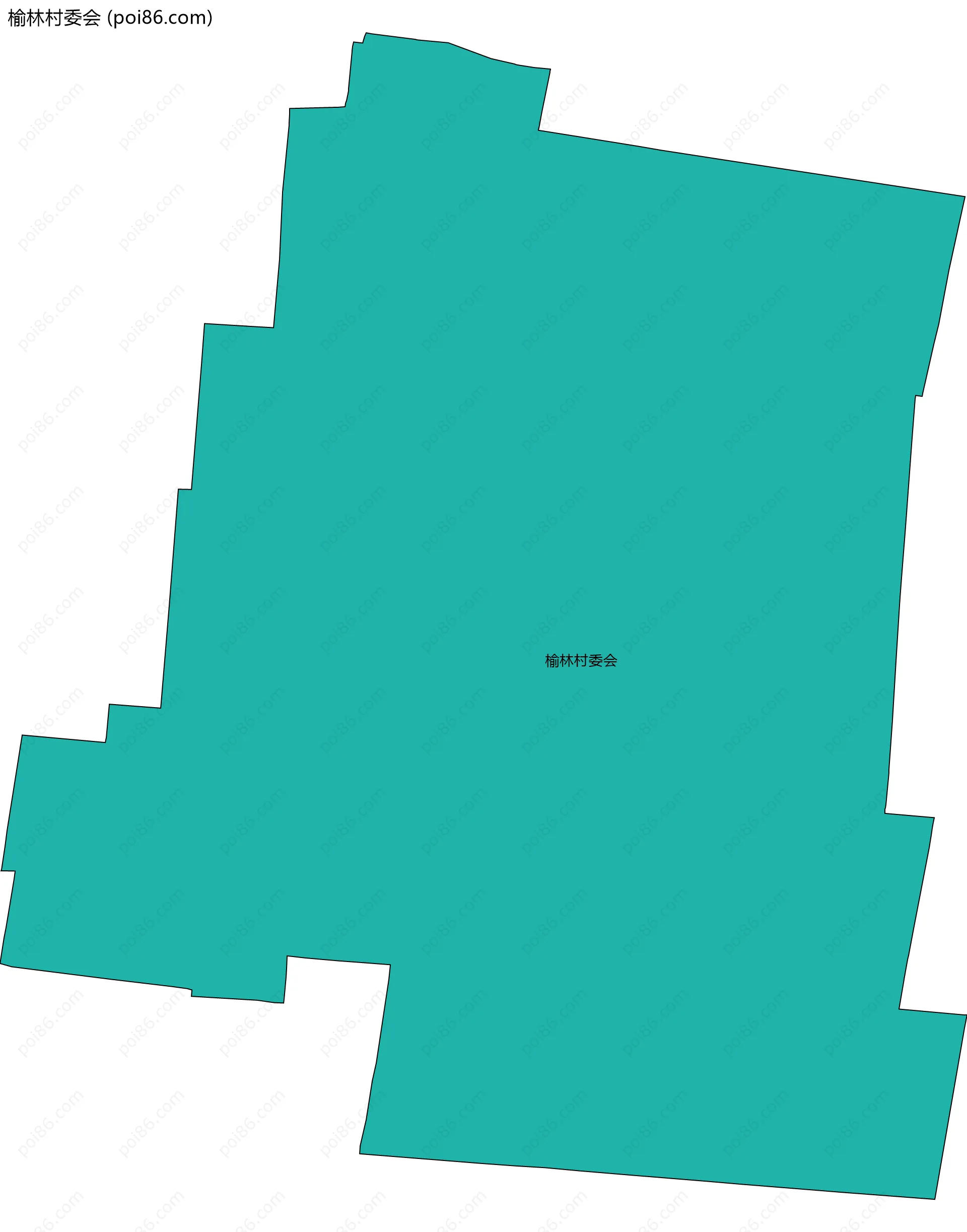 榆林村委会边界地图