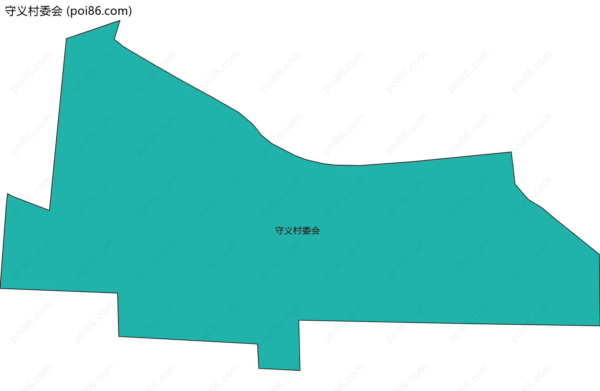 守义村委会边界地图